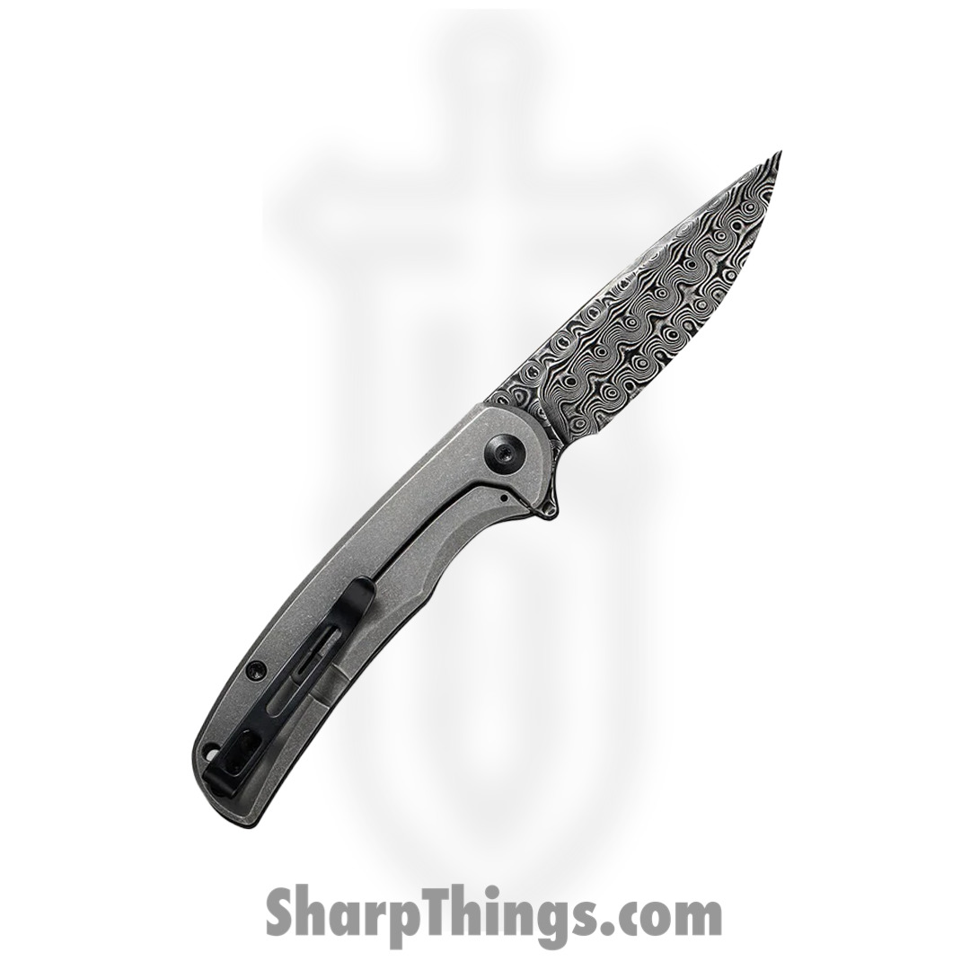 Civivi - CIVC2110DS1 - NOx Hand Rubbed Drop Point Flipper Knife - Damascus C/F Stainless - Black - Image 11