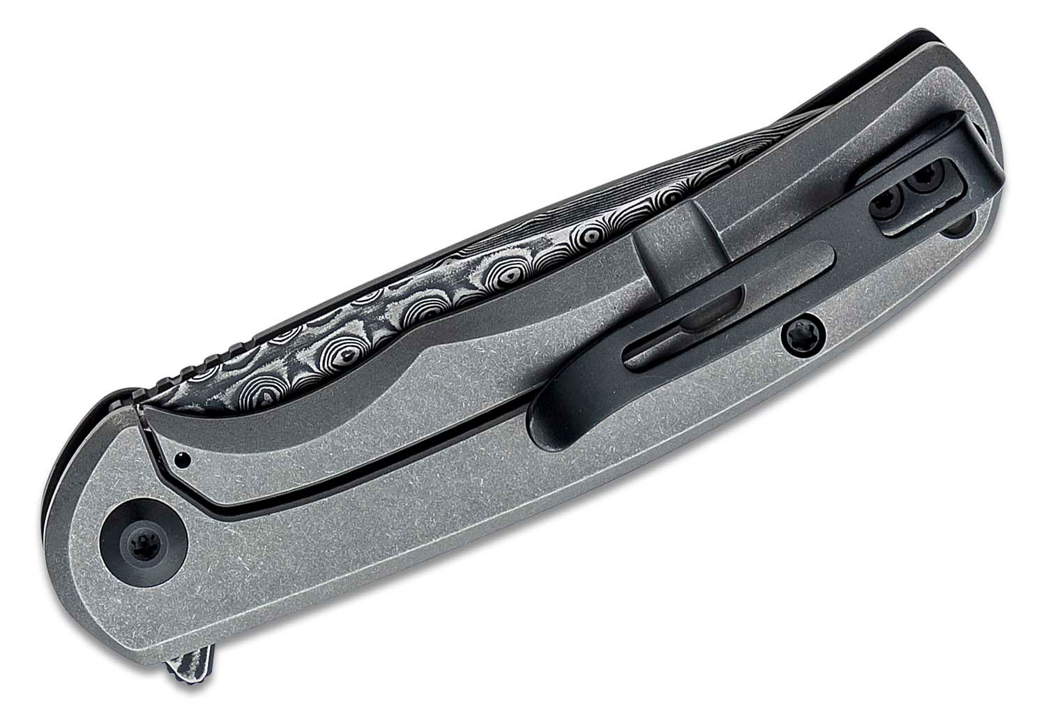 Civivi - CIVC2110DS1 - NOx Hand Rubbed Drop Point Flipper Knife - Damascus C/F Stainless - Black - Image 17