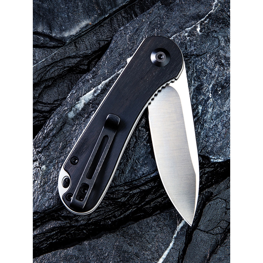 Civivi - Elementum - CIVC907D - Linerlock Folding Knife - D2 Ebony Wood - Black - Image 16