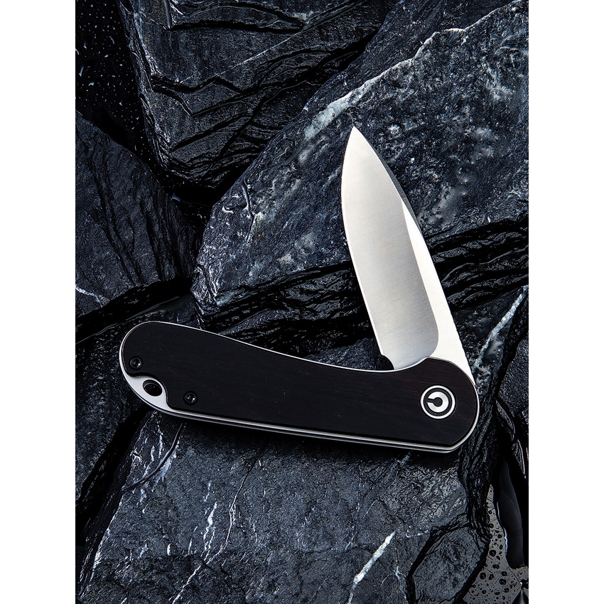 Civivi - Elementum - CIVC907D - Linerlock Folding Knife - D2 Ebony Wood - Black - Image 17