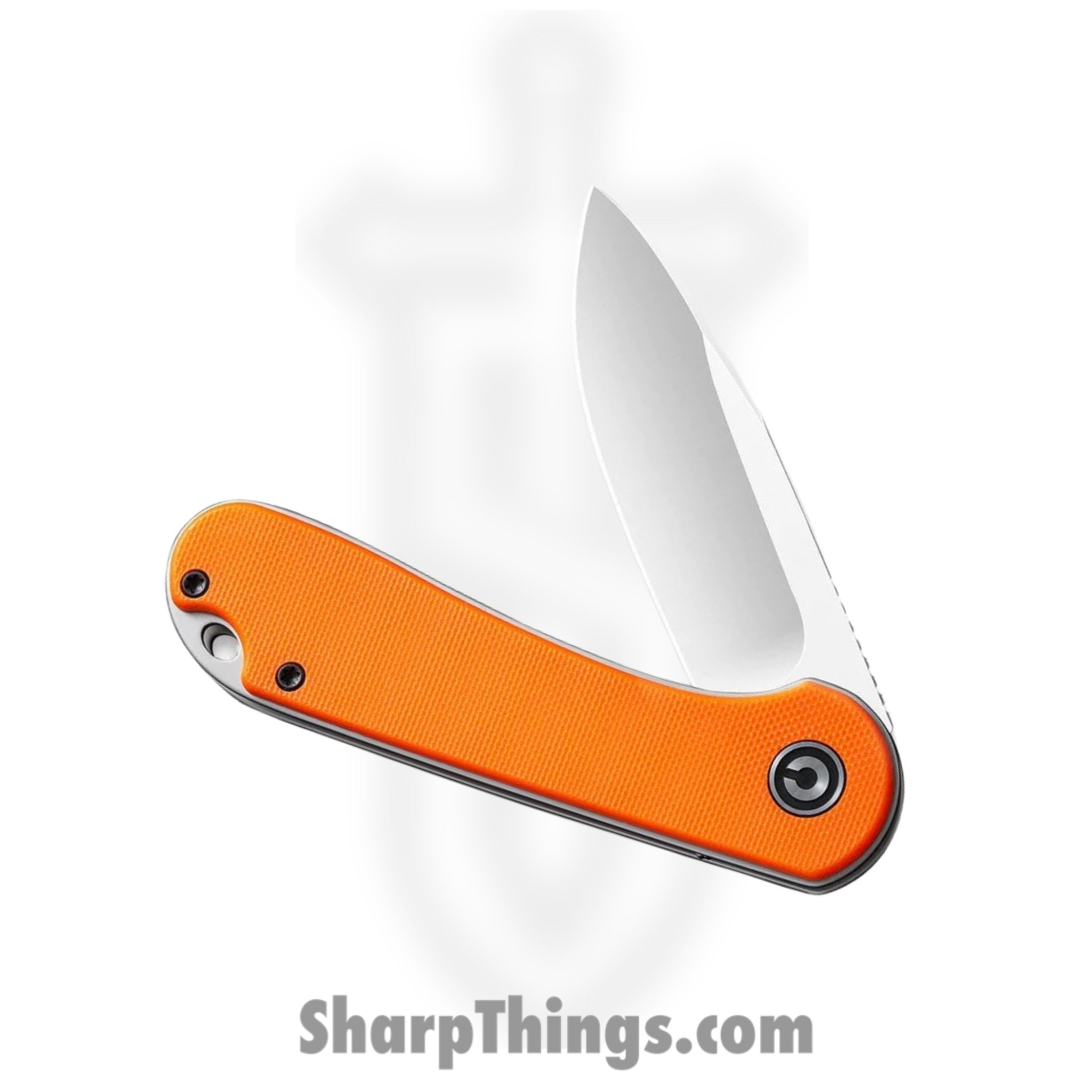 Civivi - CIVC907R - Elementum Linerlock - Folding Knife - D2 Satin Drop Point - G10 - Orange - Image 11