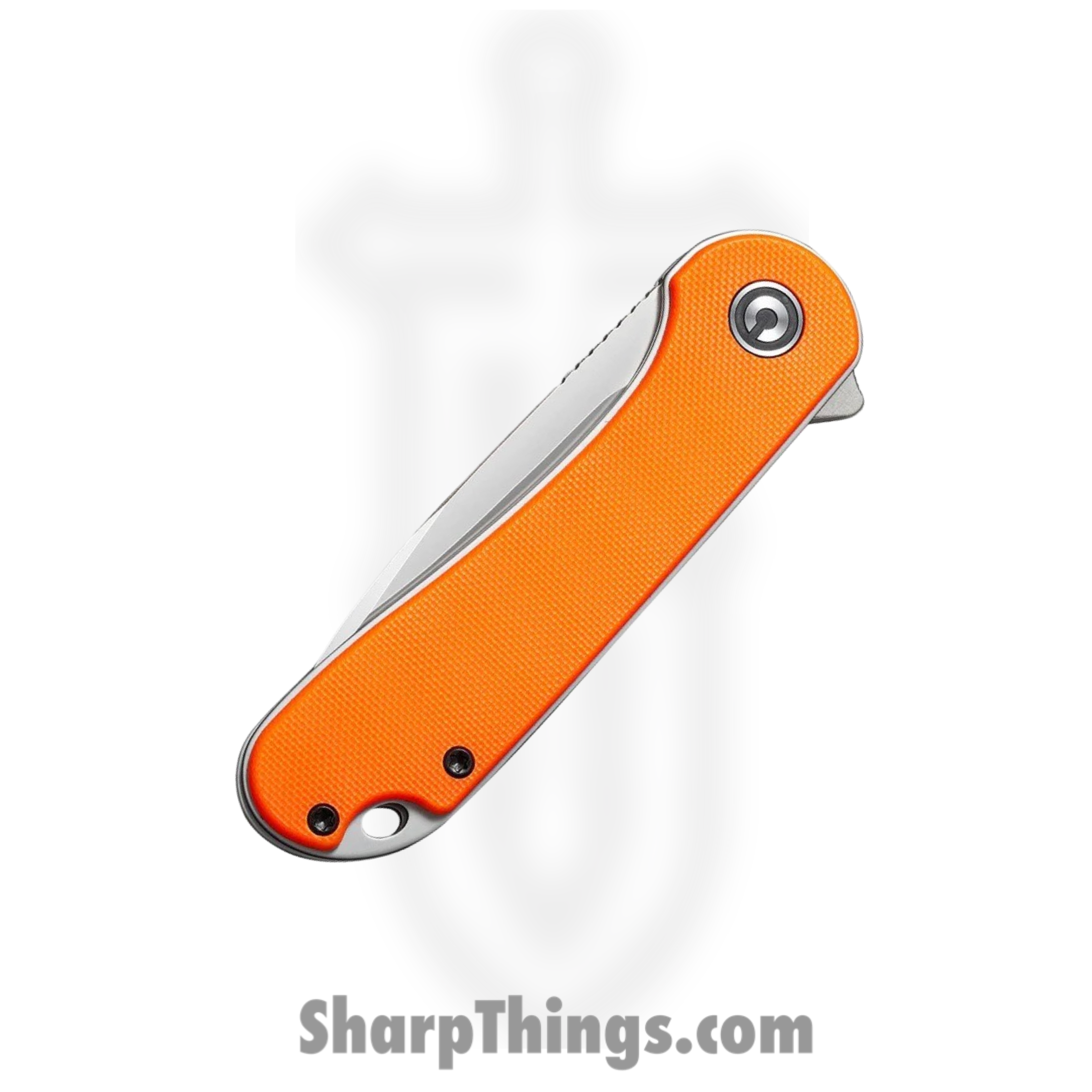 Civivi - CIVC907R - Elementum Linerlock - Folding Knife - D2 Satin Drop Point - G10 - Orange - Image 12