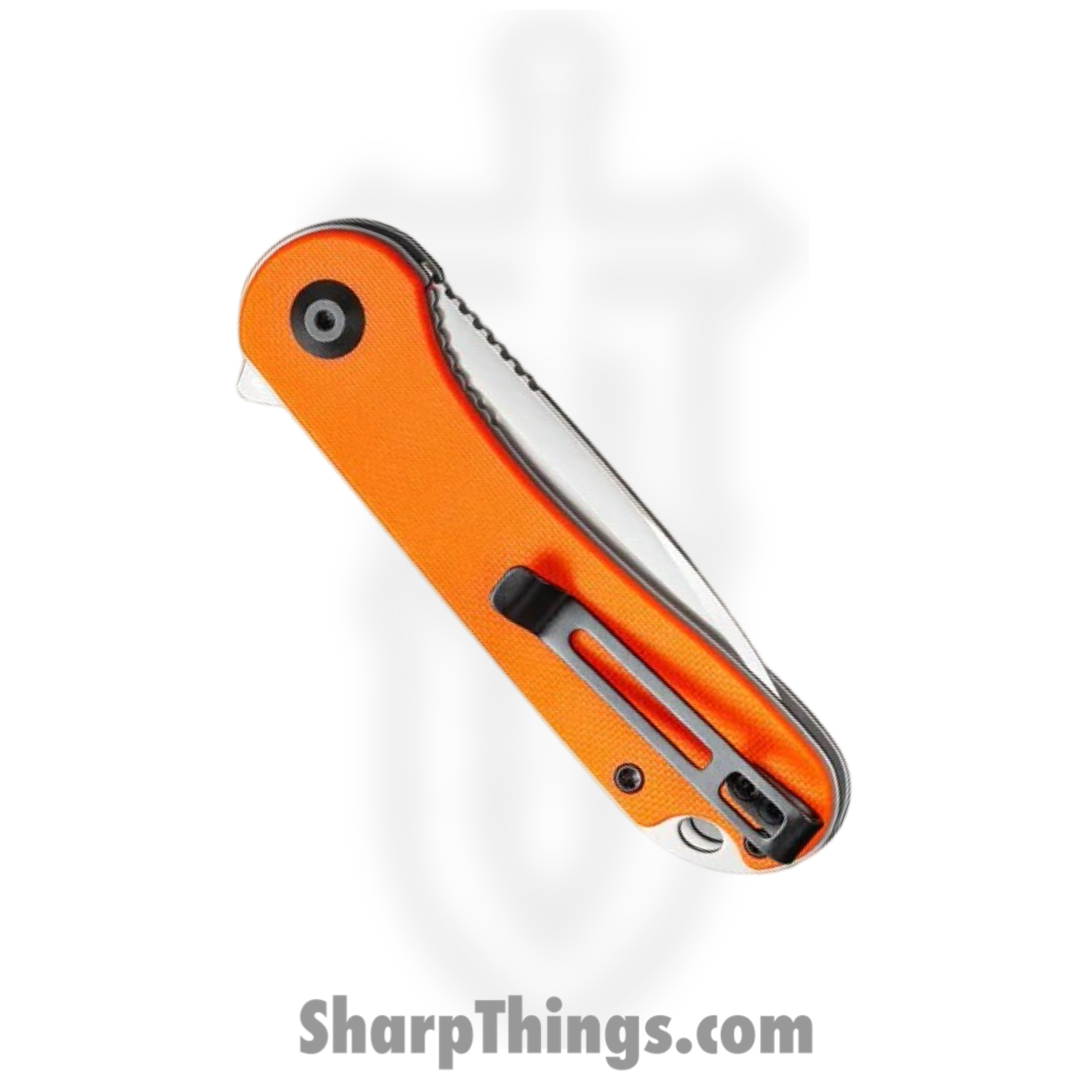 Civivi - CIVC907R - Elementum Linerlock - Folding Knife - D2 Satin Drop Point - G10 - Orange - Image 13