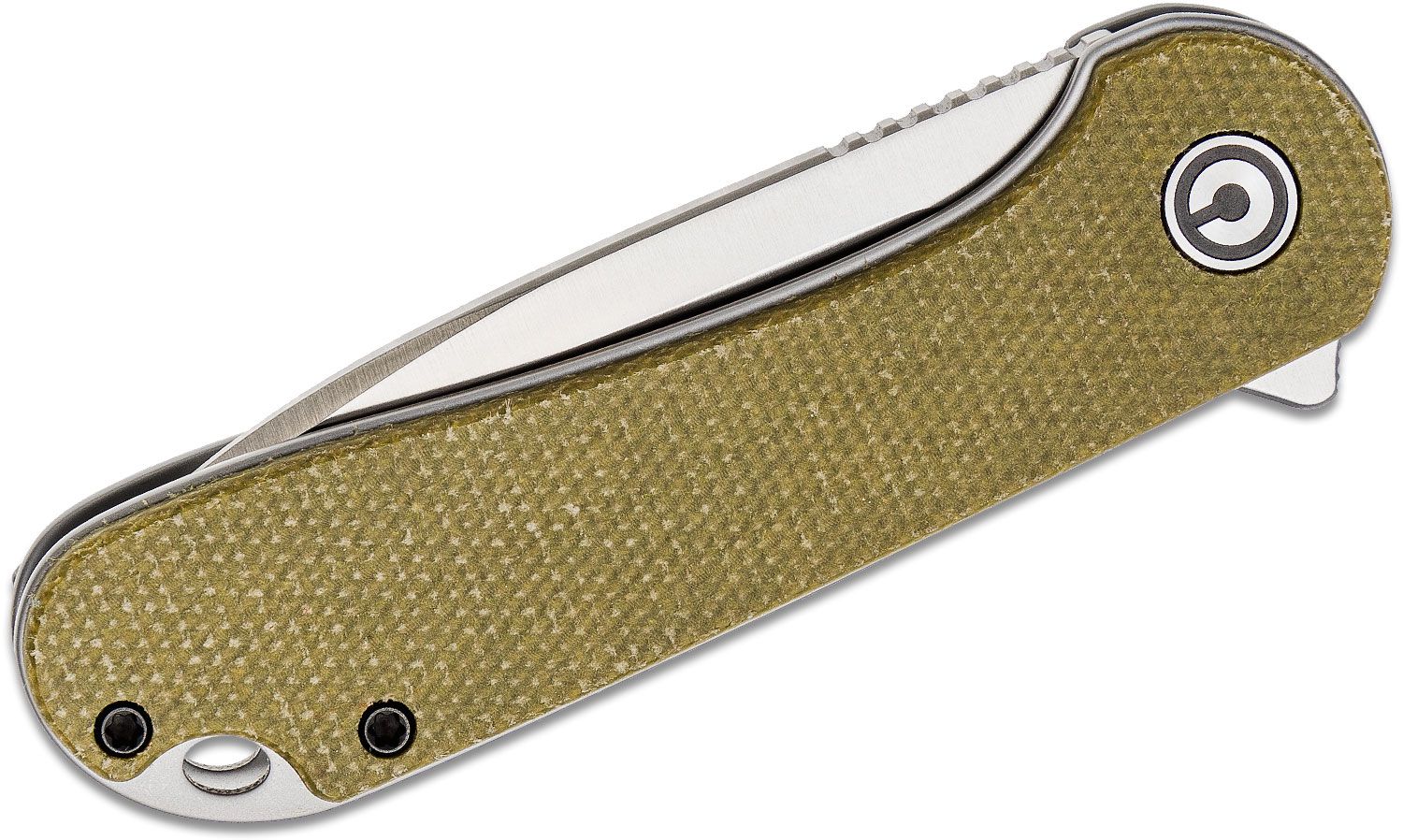 Civivi - CIVC907S - Elementum Linerlock - Folding Knife - D2 Satin Drop Point - Micarta - Olive - Image 16