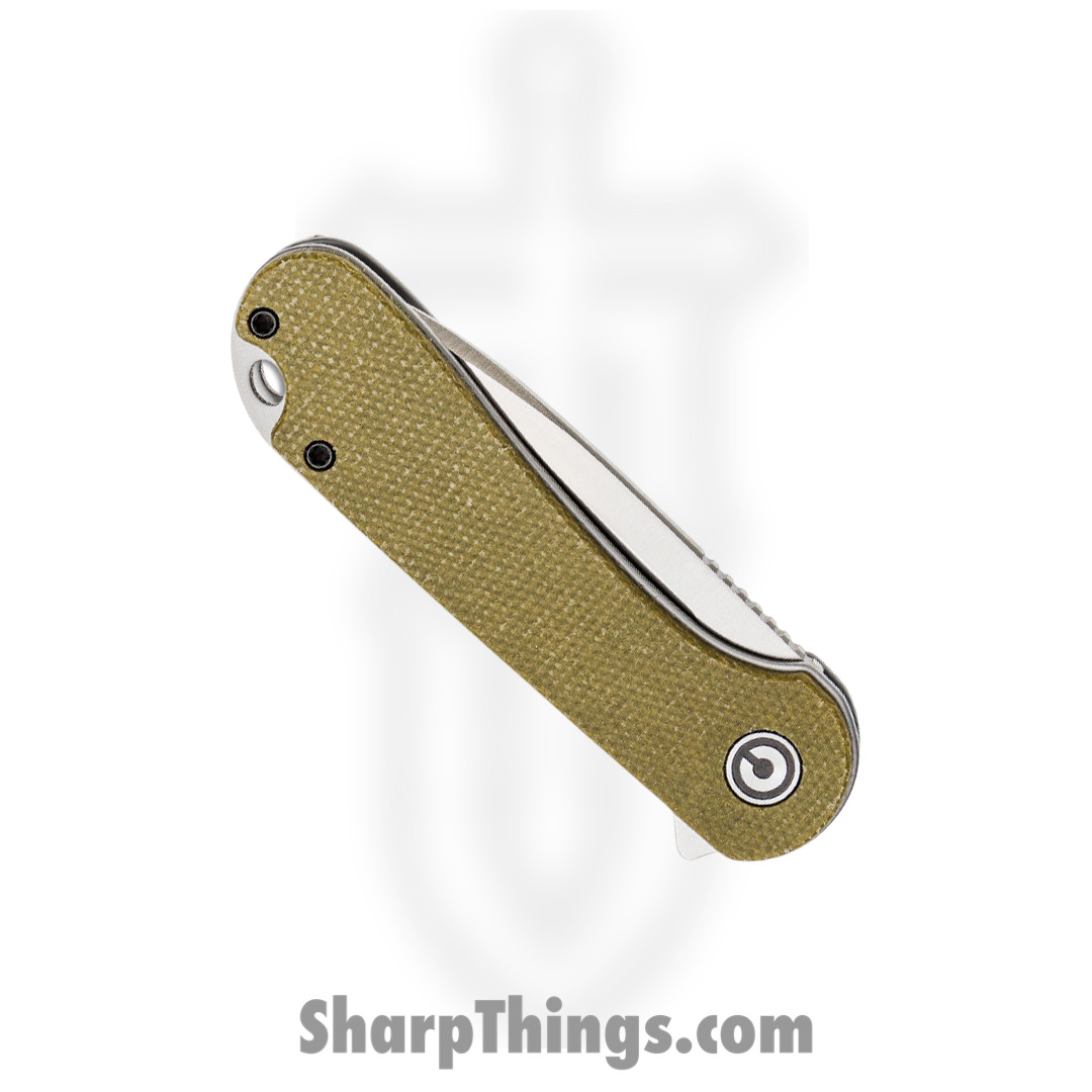 Civivi - CIVC907S - Elementum Linerlock - Folding Knife - D2 Satin Drop Point - Micarta - Olive - Image 11
