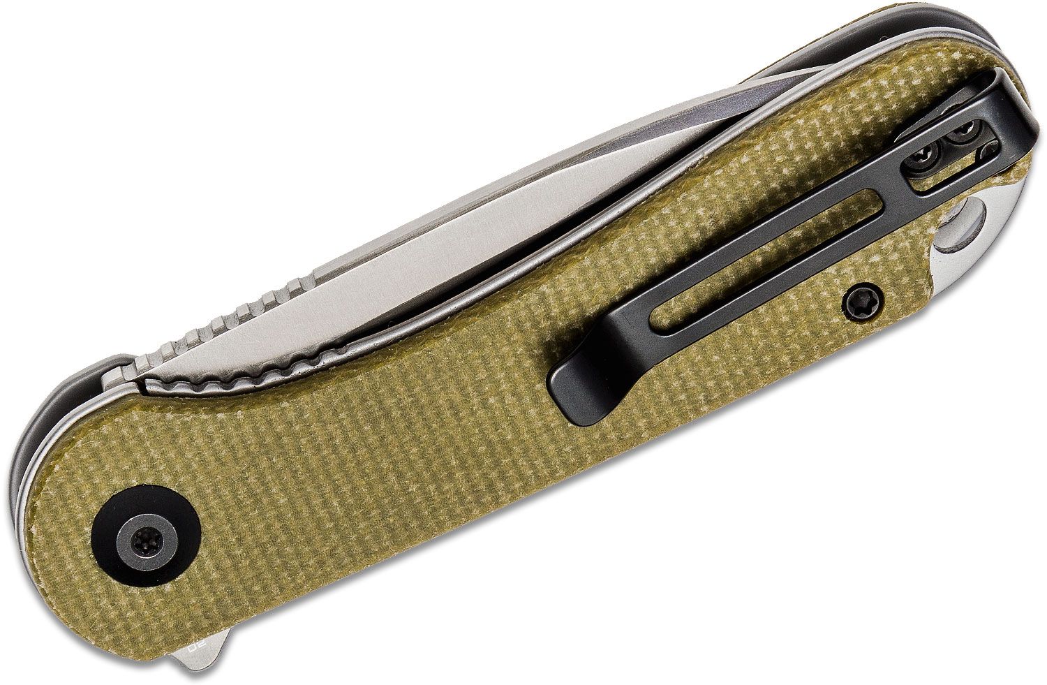 Civivi - CIVC907S - Elementum Linerlock - Folding Knife - D2 Satin Drop Point - Micarta - Olive - Image 13