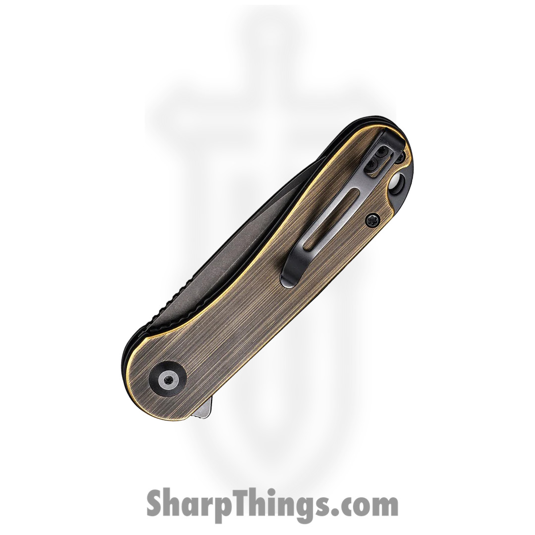Civivi - Elementum - CIVC907TA - Tanto Linerlock Folding Knife - D2 Rubbed Brass - Image 9