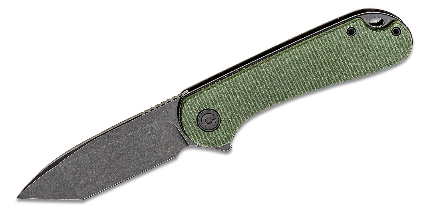Civivi - CIVC907TE - Elementum Tanto Flipper Knife - D2 Micarata - Green - Image 15