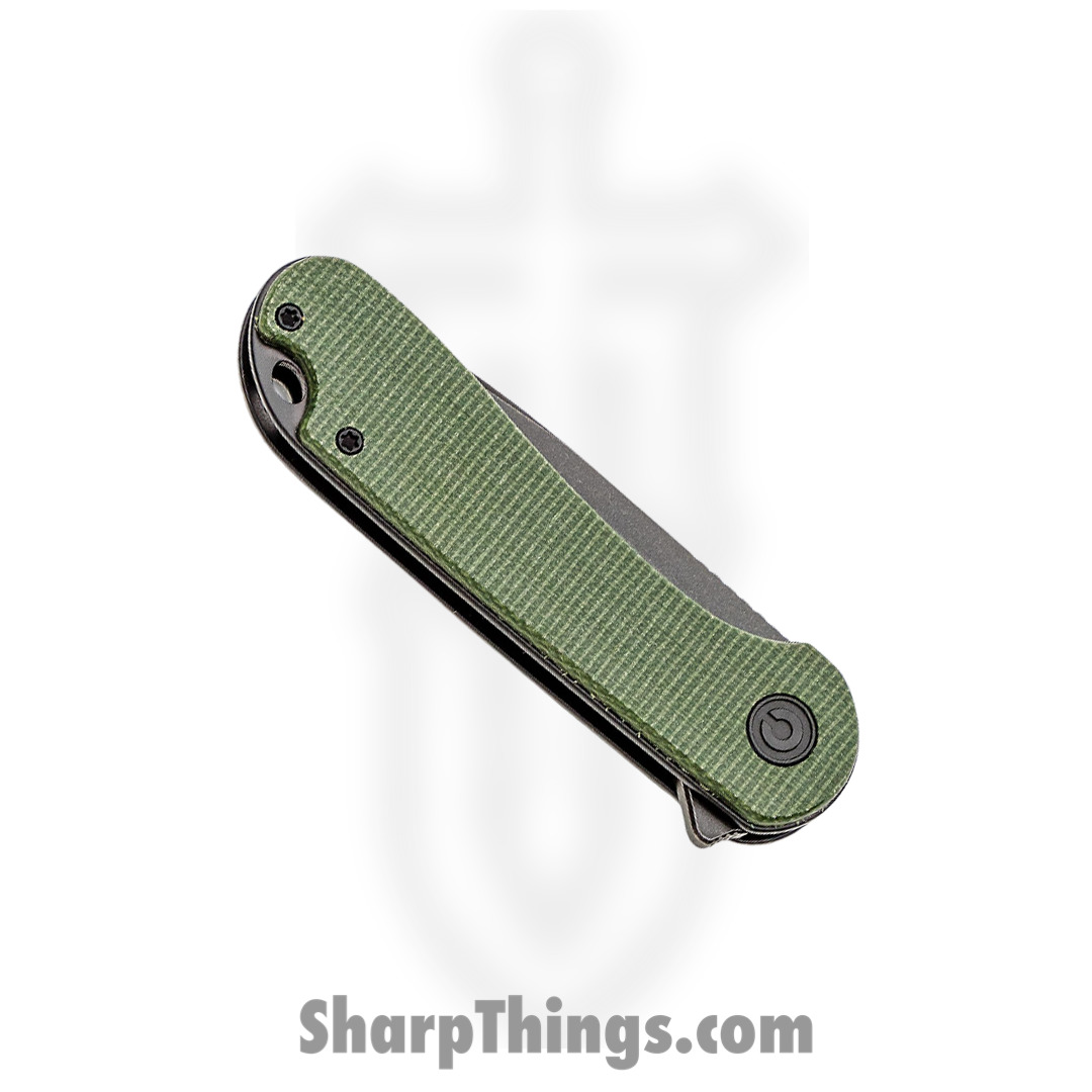 Civivi - CIVC907TE - Elementum Tanto Flipper Knife - D2 Micarata - Green - Image 12