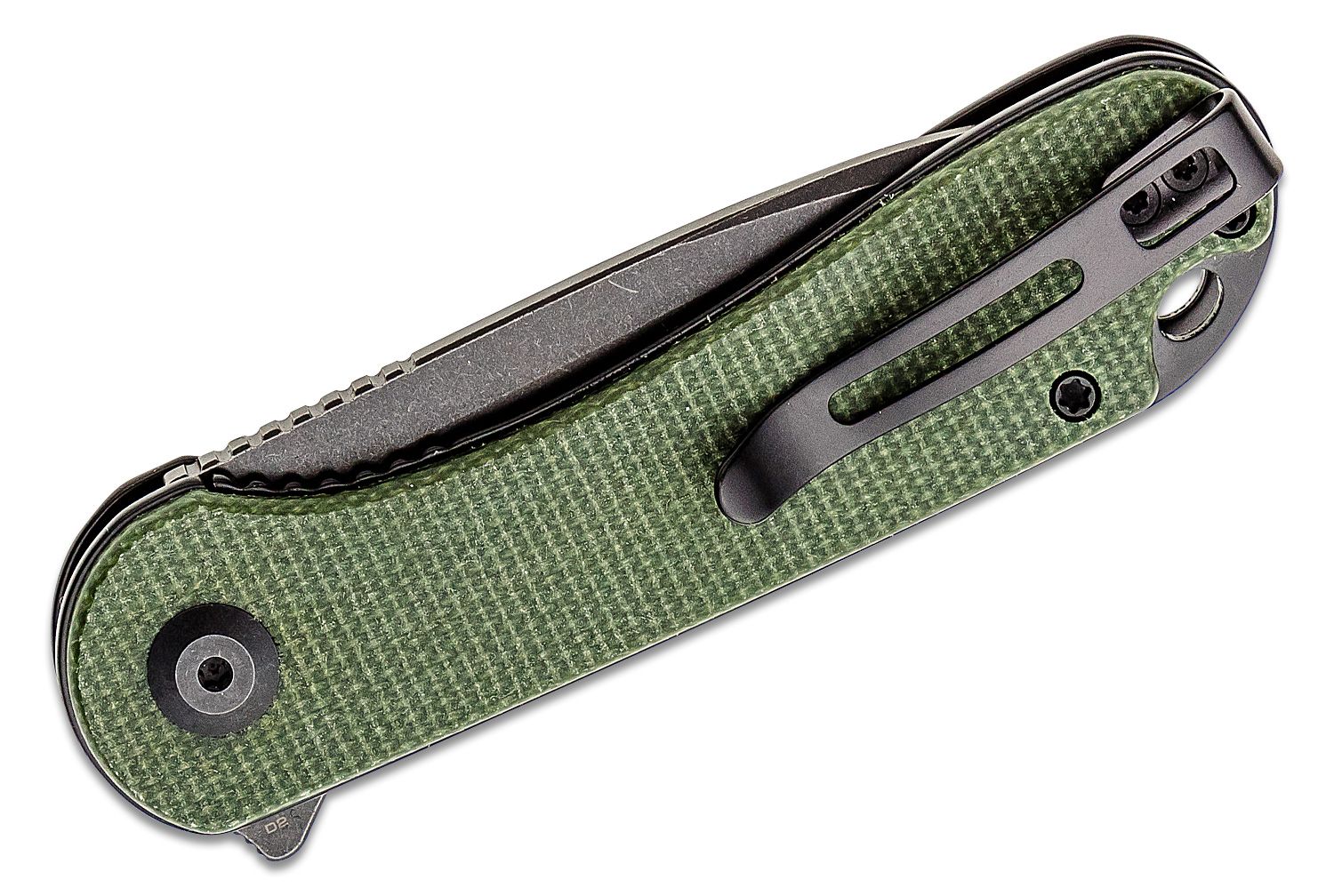 Civivi - CIVC907TE - Elementum Tanto Flipper Knife - D2 Micarata - Green - Image 17