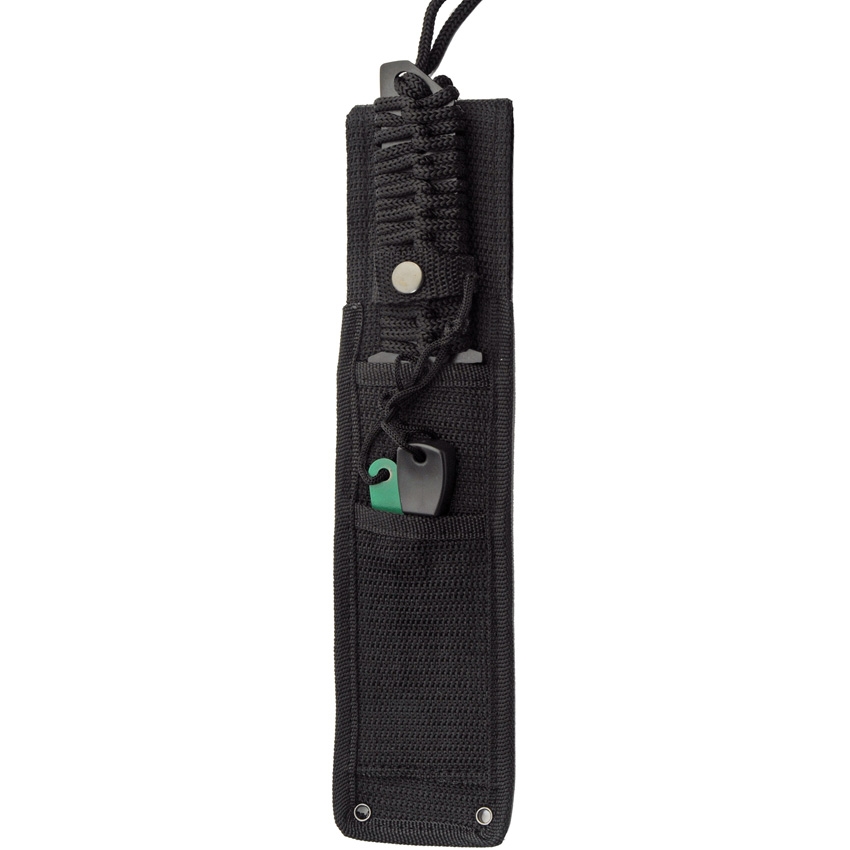 Rite Edge - CN211551 - Military Survival - Fixed Blade Knife - Stainless Coated Tanto - Cord Wrapped - Black - Image 4