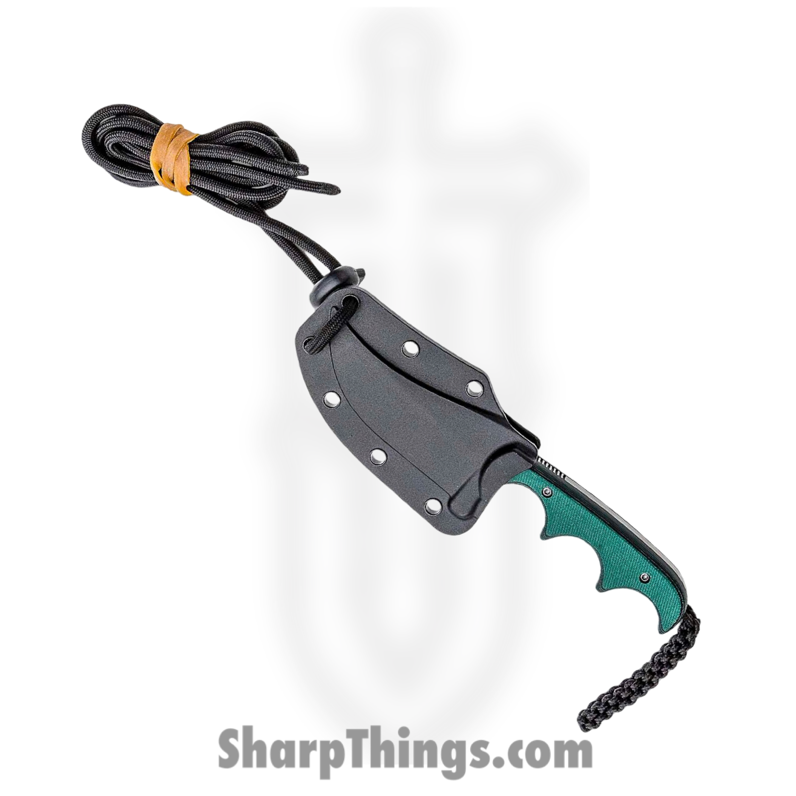 CRKT - 2379 - Minimalist Persian - Fixed Blade Knife - 8Cr13MoV Bead Blast Persian - Polished Resin Infused Fiber - Green - Image 9