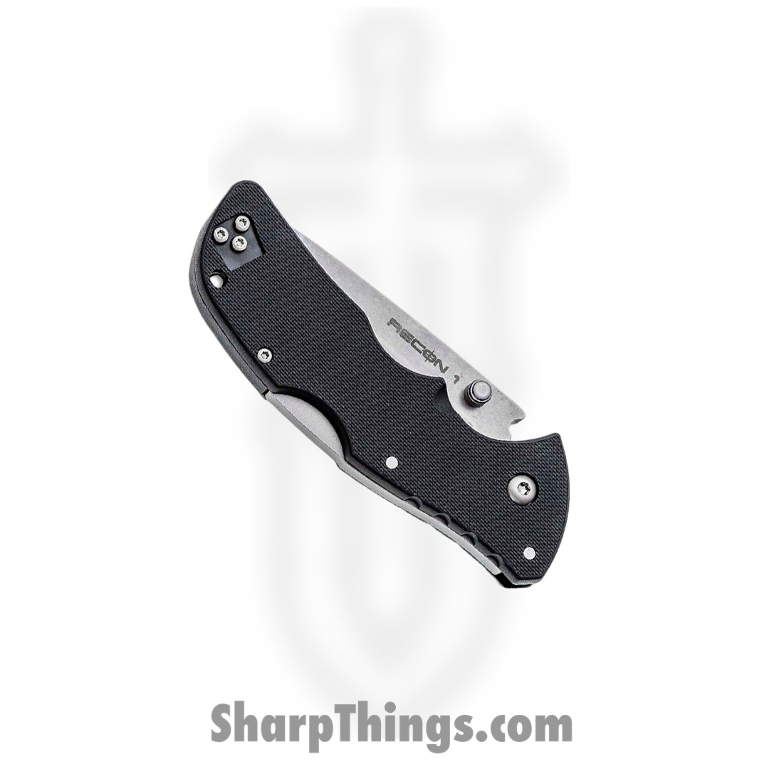 Cold Steel - CS27BAT - Mini Recon 1 - Folding Knife - AUS-10A Stonewash Tanto - GRN - Black - Image 9