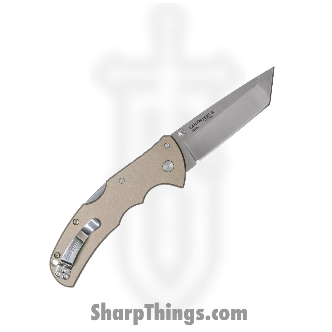 Cold Steel - CS58PT - Code 4 - Folding Knife - S35VN Satin Tanto - 6061-T6 Aluminum - Natural - Image 11