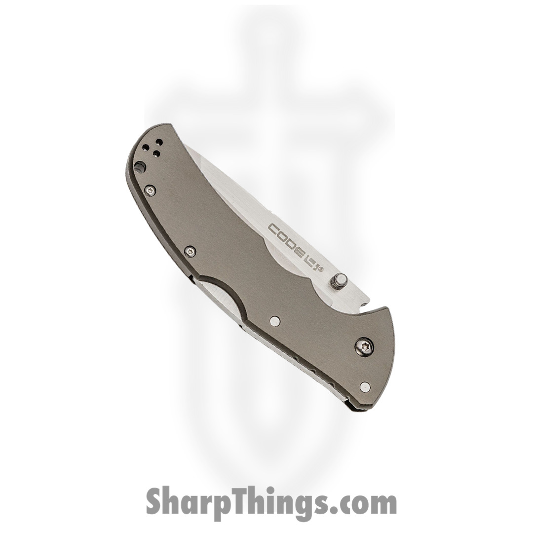 Cold Steel - CS58PT - Code 4 - Folding Knife - S35VN Satin Tanto - 6061-T6 Aluminum - Natural - Image 12