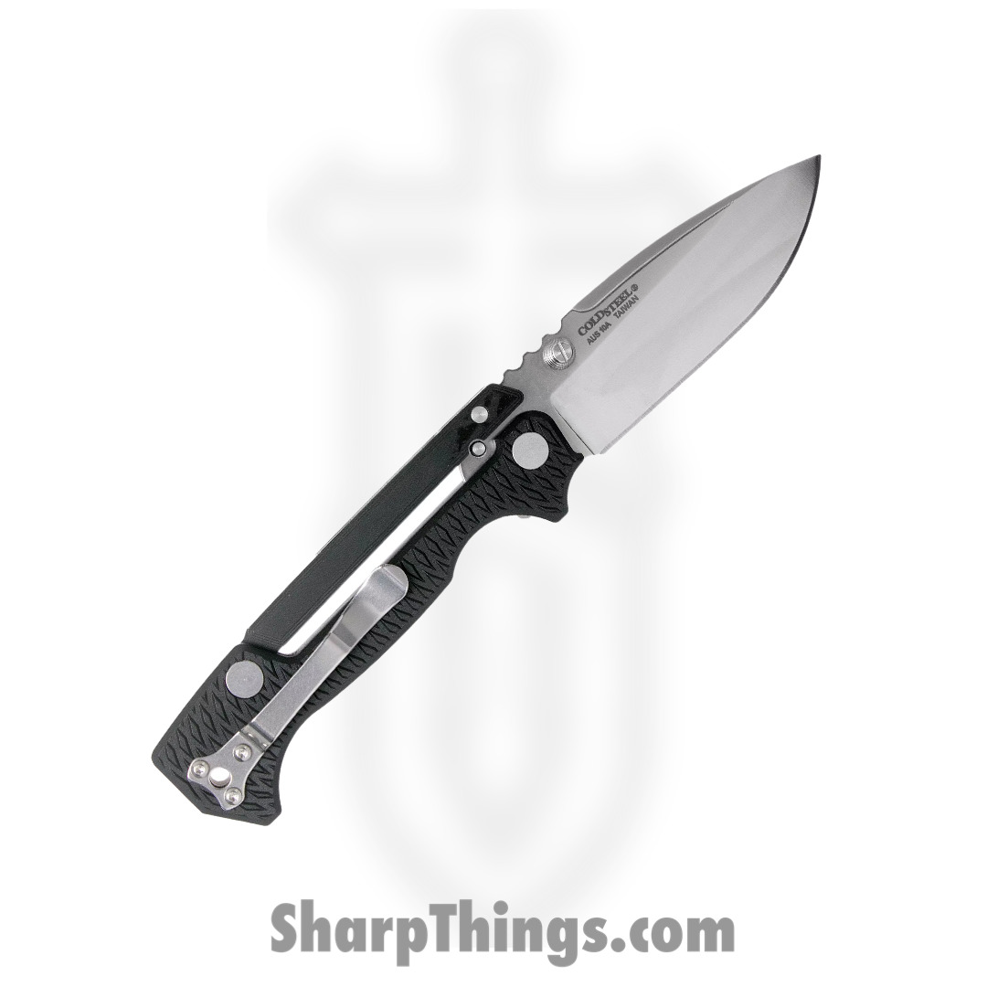 Cold Steel - CS58SQL - AD-15 Lite - Folding Knife - AUS-10A Satin Drop Point - Griv-Ex - Black - Image 11