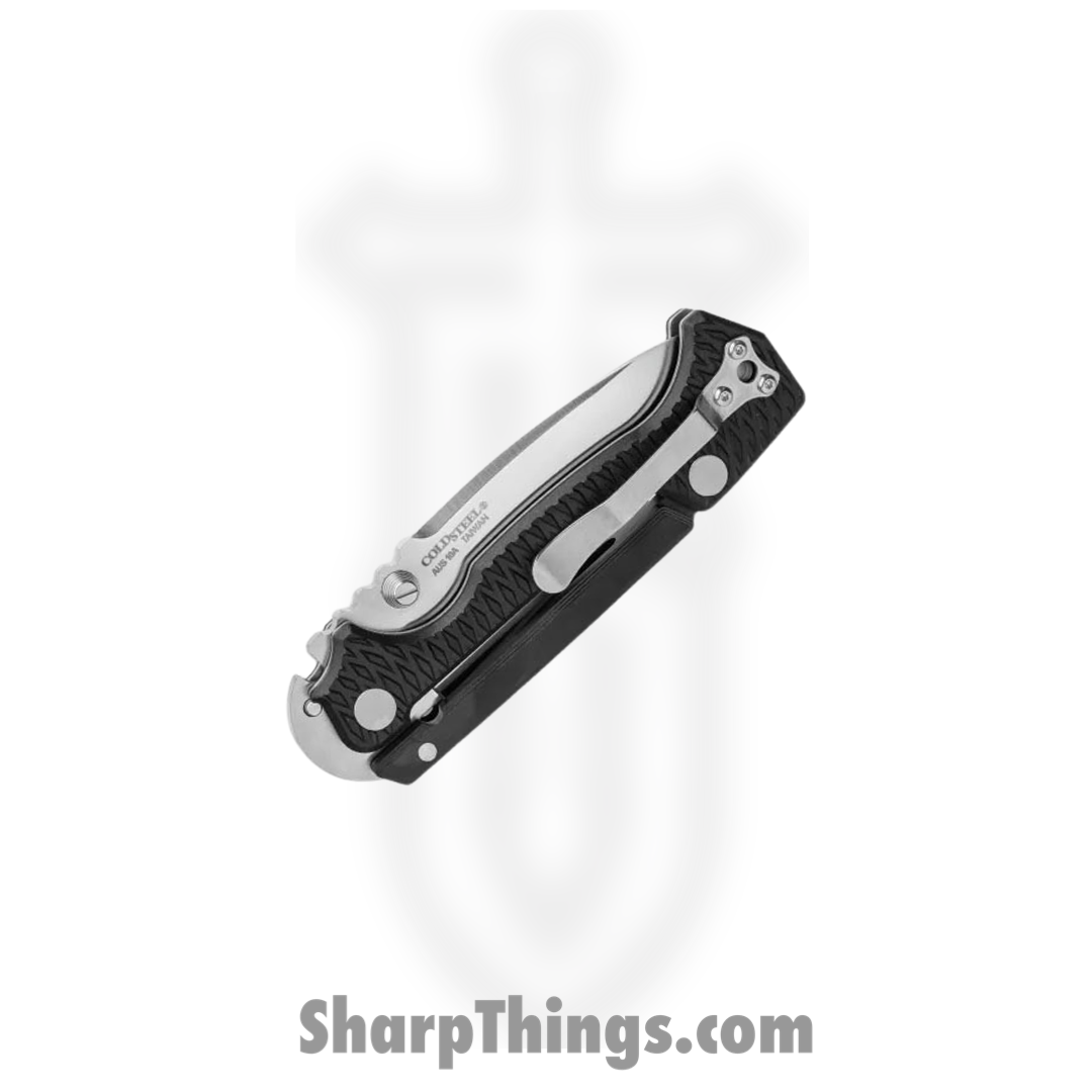 Cold Steel - CS58SQL - AD-15 Lite - Folding Knife - AUS-10A Satin Drop Point - Griv-Ex - Black - Image 13