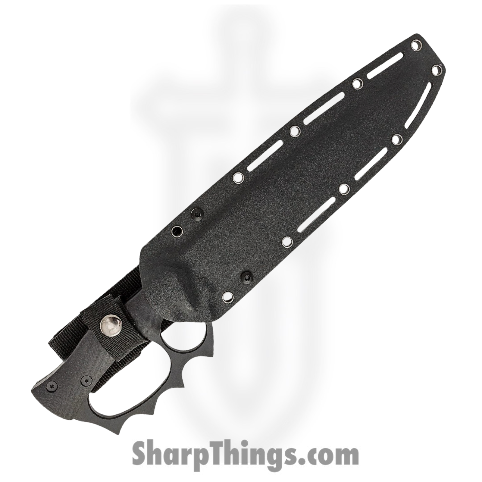 APOC - DRK35610 - Last Chance Trench - Fixed Blade Knife - 9260 Steel Coated Bowie - G10 - Black - Image 6