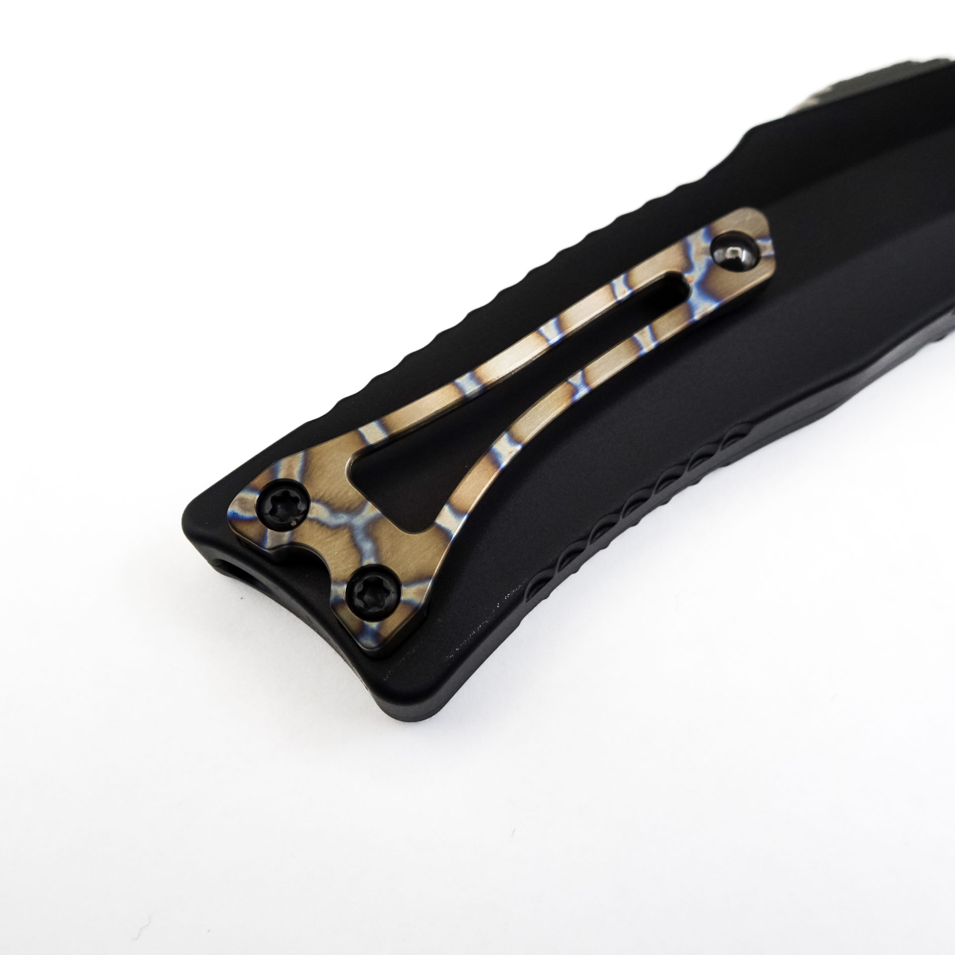 Heretic Knives - Roc Proto - Roc Prototype - OTF Auto - Elmax Stonewash Hawkbill - 6061-T6 Aluminum - Black - Image 8