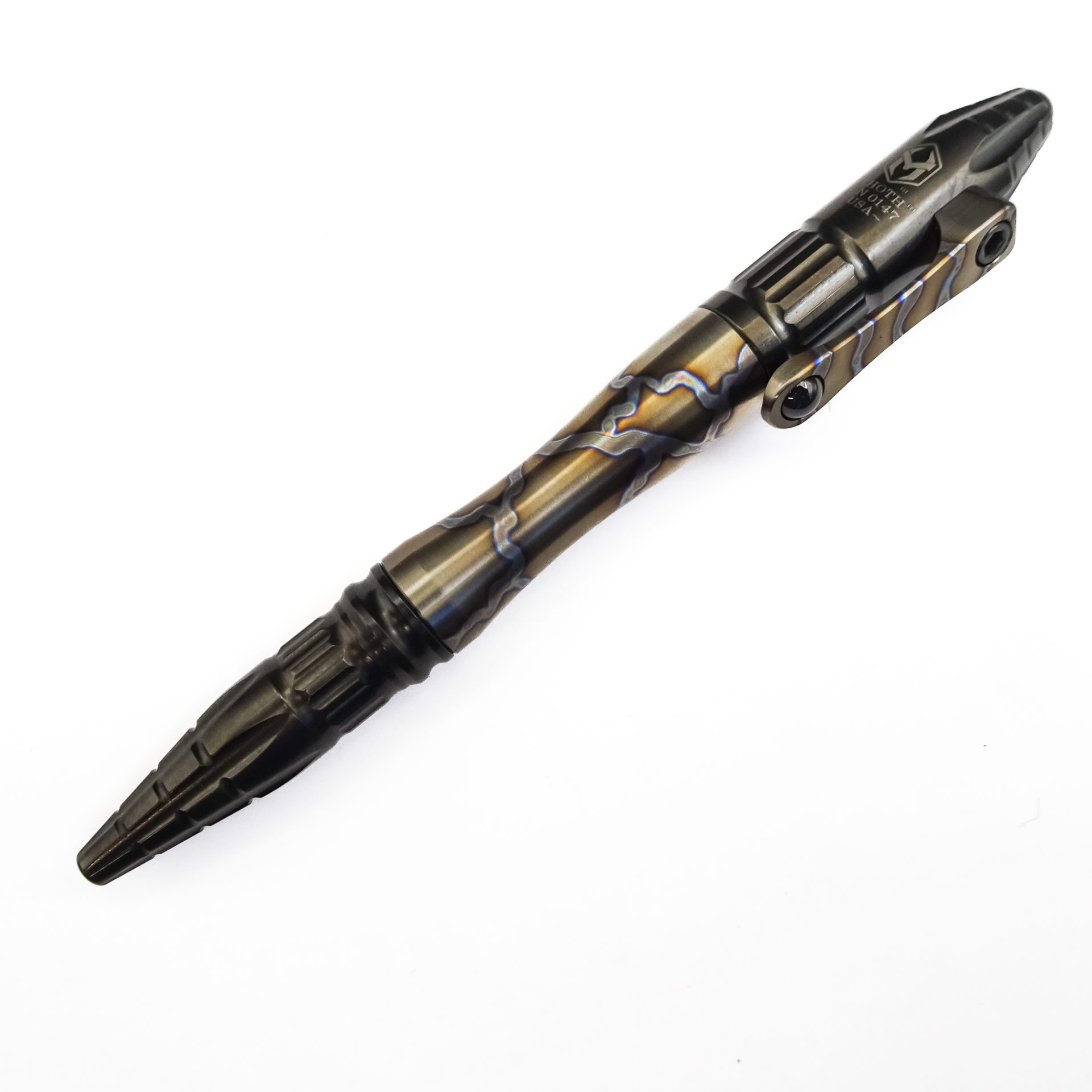 Heretic Knives - H038-PRED - Thoth Predator Pen - DLC Titanium with Red Action and Predator Logo - Image 17