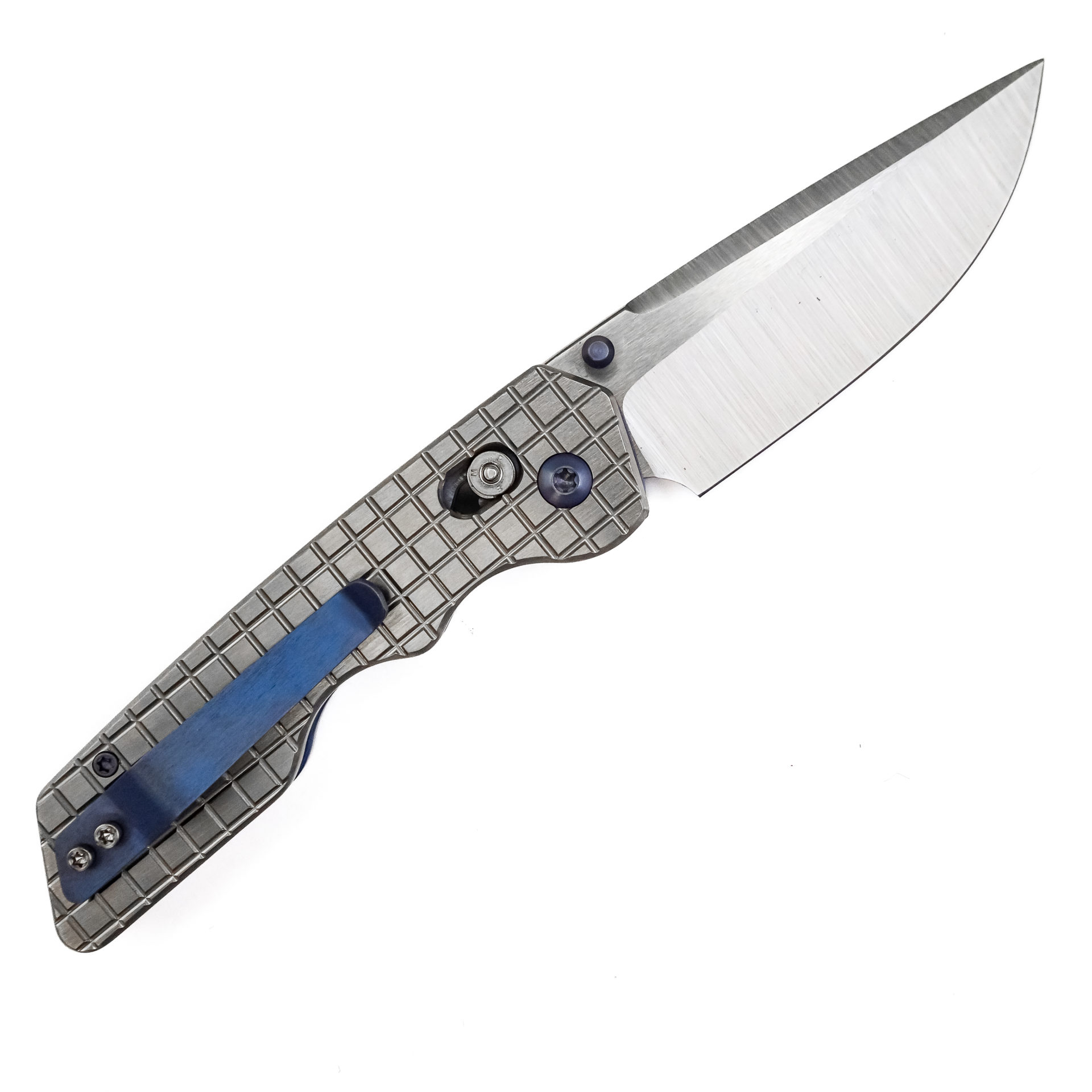 Attention 2 Detail Mercantile - A2DBLmFrg - Bar Lock Medium - Folding Knife - S30V Satin Drop Point - Frag Pattern Titanium - Silver - Image 21