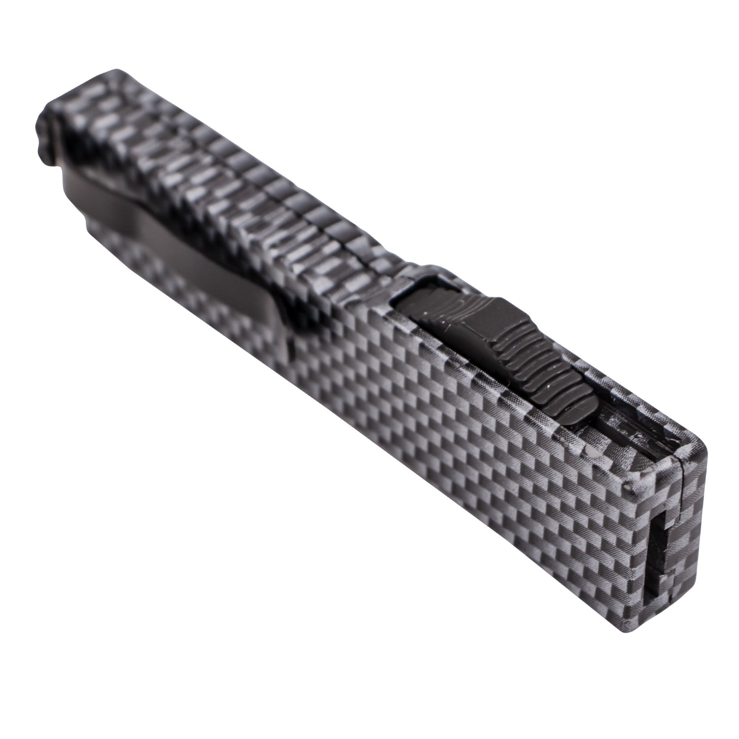VOC - DT5SDRCF - OTF Automatic Knife Firecracker A1 - 440 Steel - Black Carbon Fiber - Image 5