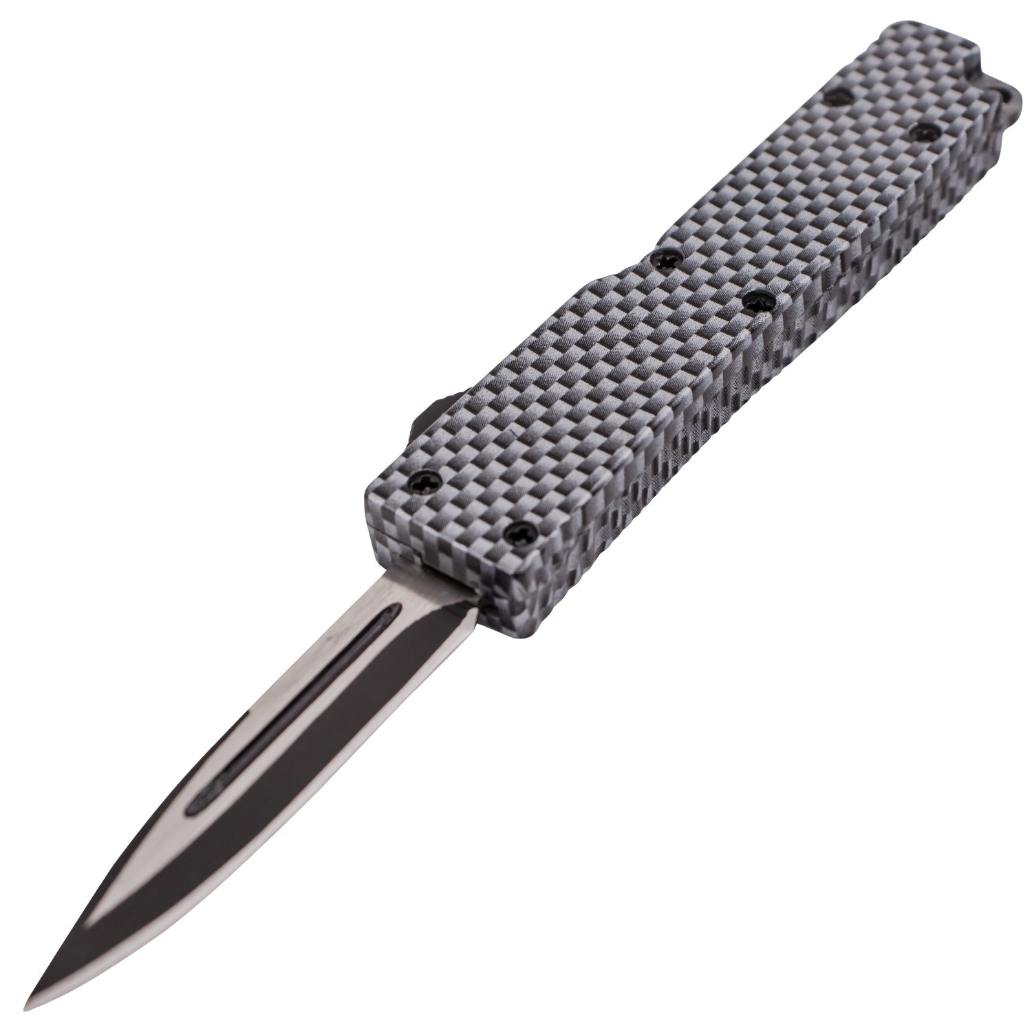 VOC - DT5SDRCF - OTF Automatic Knife Firecracker A1 - 440 Steel - Black Carbon Fiber - Image 6