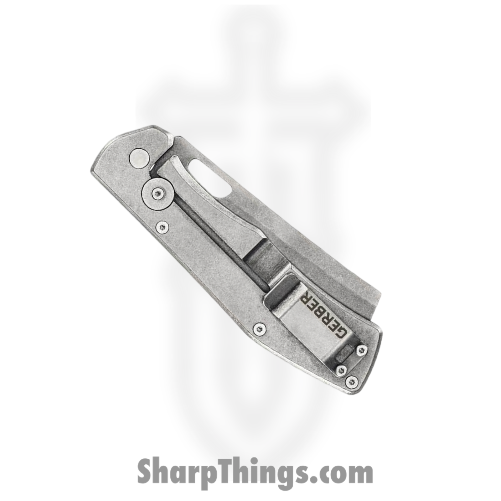 Gerber - G3518 - Flatiron - Folding Knife - 7Cr17MoV Stonewash Cleaver - Aluminum/Stainless - Black/Grey - Image 4