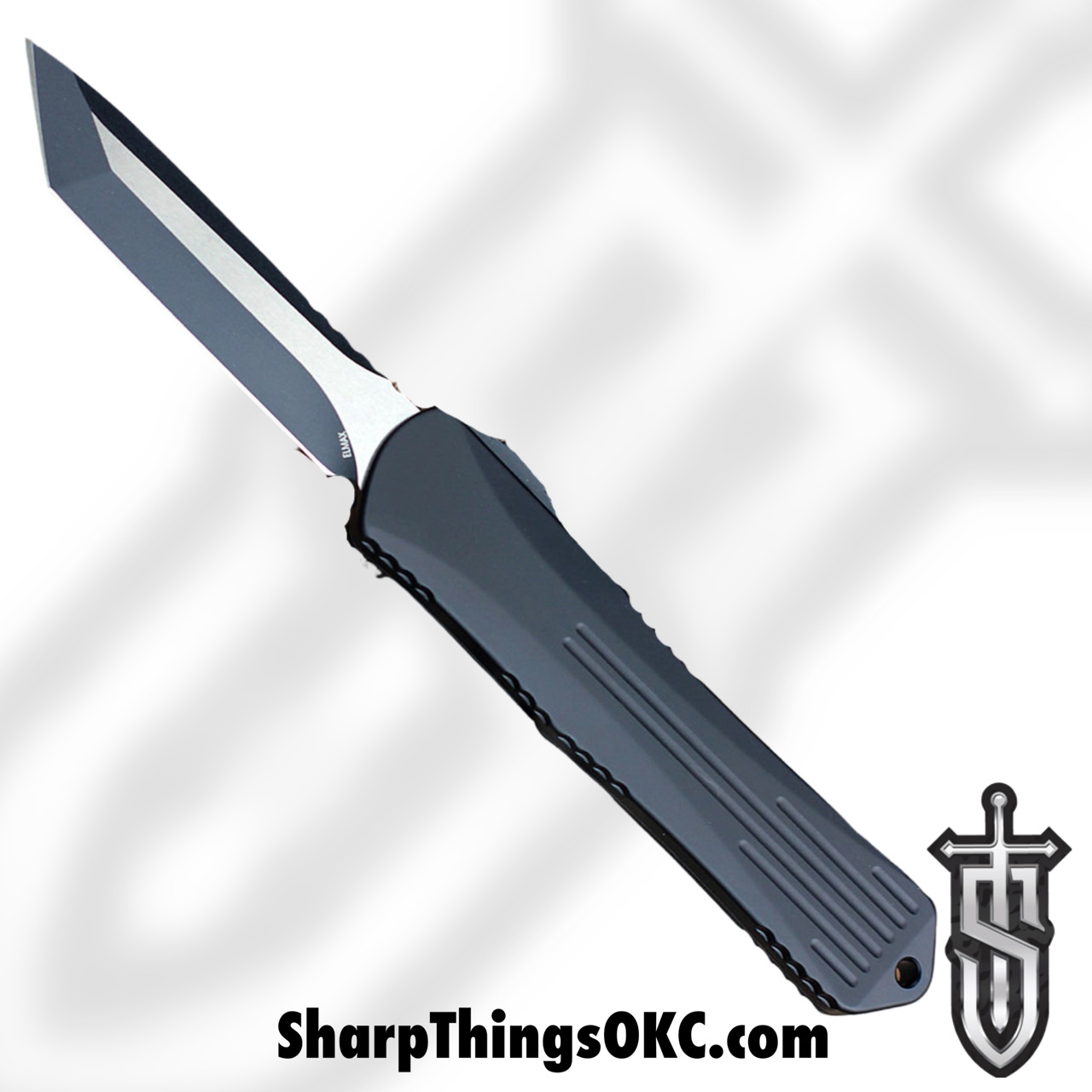 Heretic Knives - H031-10A-T - Manticore X - OTF Auto - Elmax Two Tone Tanto - 6061-T6 Aluminum - Black - Image 15