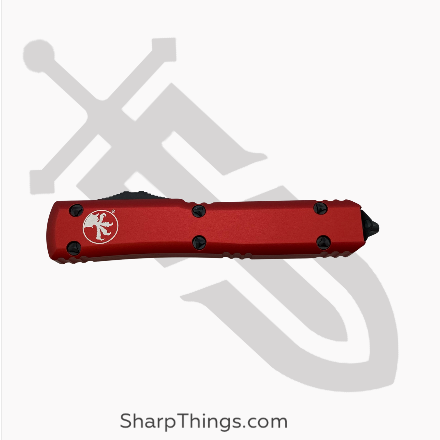 Microtech - 122-3RD - Ultratech - OTF Auto - Elmax, M390, 204P Coated Dagger - 6061-T6 Aluminum - Red - Image 9