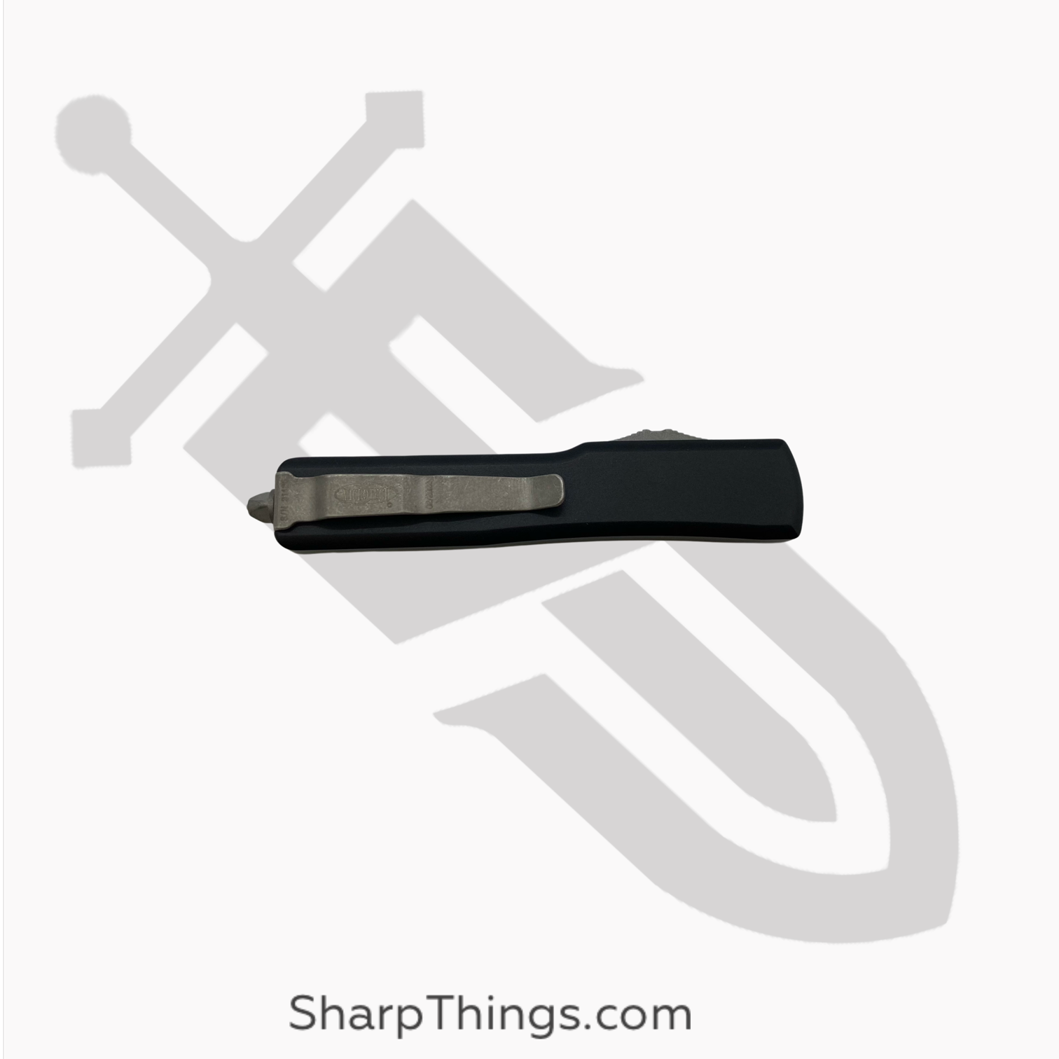 Microtech - 149-10AP - UTX-70 - OTF Auto - Elmax, M390, 204P Apocalyptic Tanto - 6061-T6 Aluminum - Black - Image 7