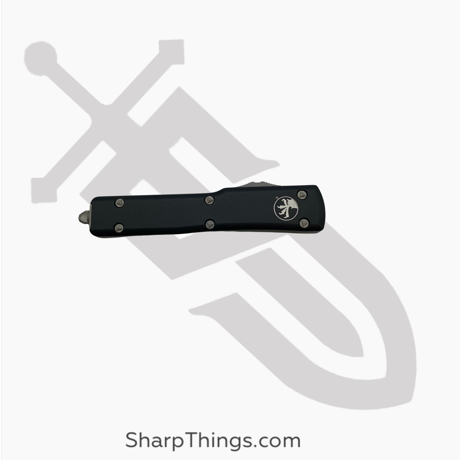 Microtech - 149-10AP - UTX-70 - OTF Auto - Elmax, M390, 204P Apocalyptic Tanto - 6061-T6 Aluminum - Black - Image 6