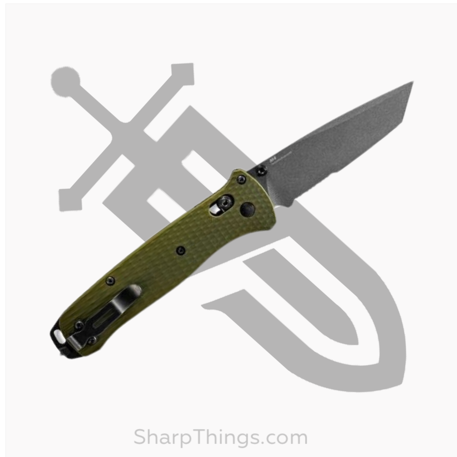 Benchmade - 537SGY-1 - Bailout - Folding Knife - CPM M4 Coated Tanto P/S - 6061-T6 Aluminum - Green - Image 20