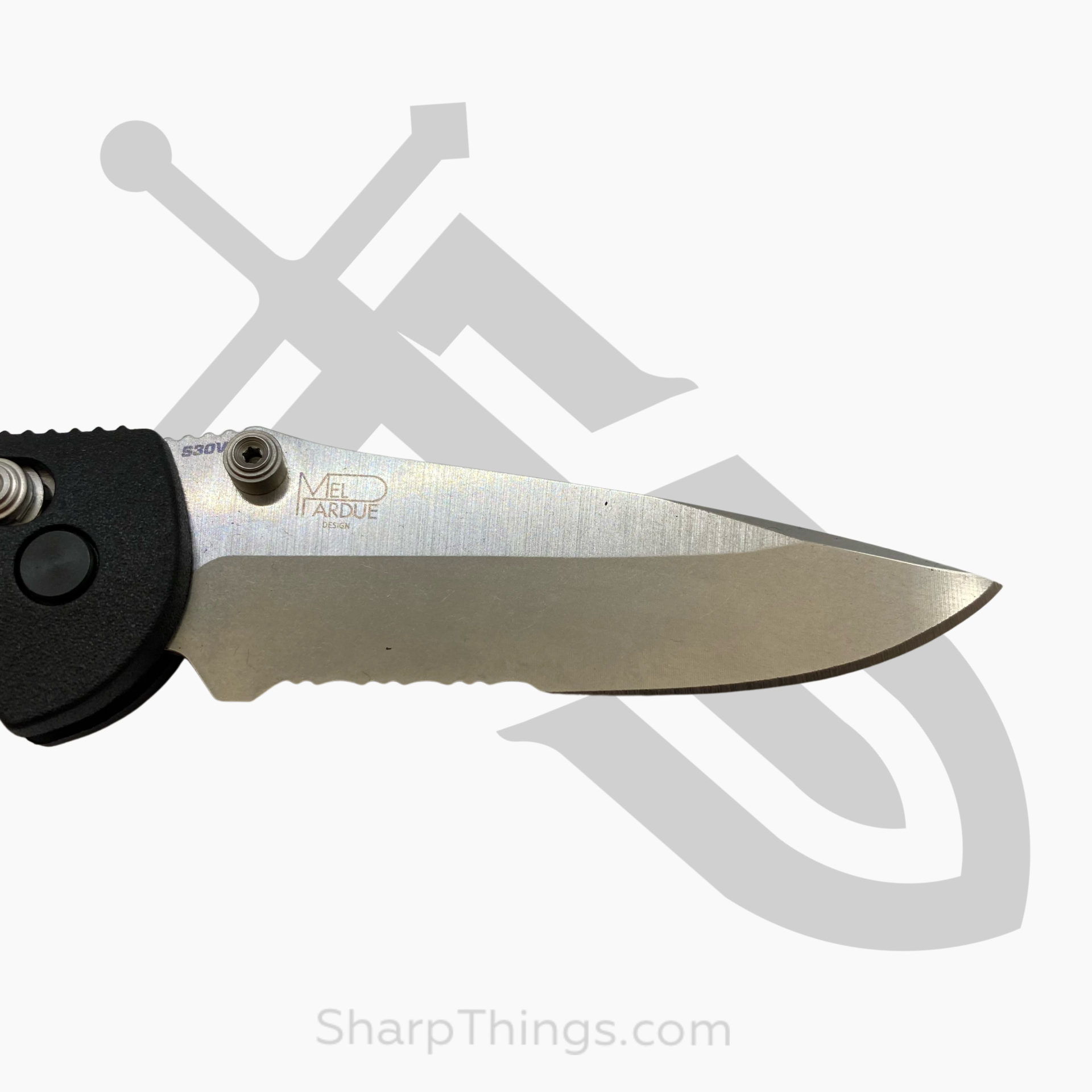 Benchmade - 556S-S30V - Mini Griptilian - Folding Knife - S30V Satin Drop Point P/S - Polymer - Black - Image 12
