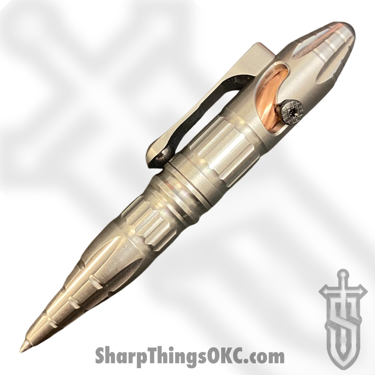 Heretic Knives - H038-TI/CU - Thoth Modular Pen - Titanium with Copper Extension - Black/Copper - Image 9