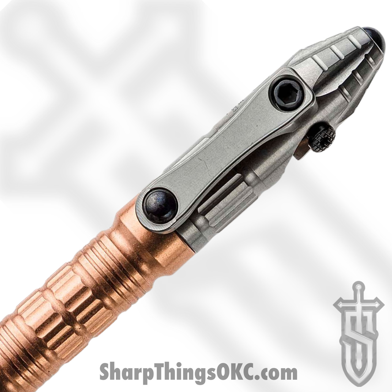 Heretic Knives - H038-TI/CU - Thoth Modular Pen - Titanium with Copper Extension - Black/Copper - Image 11