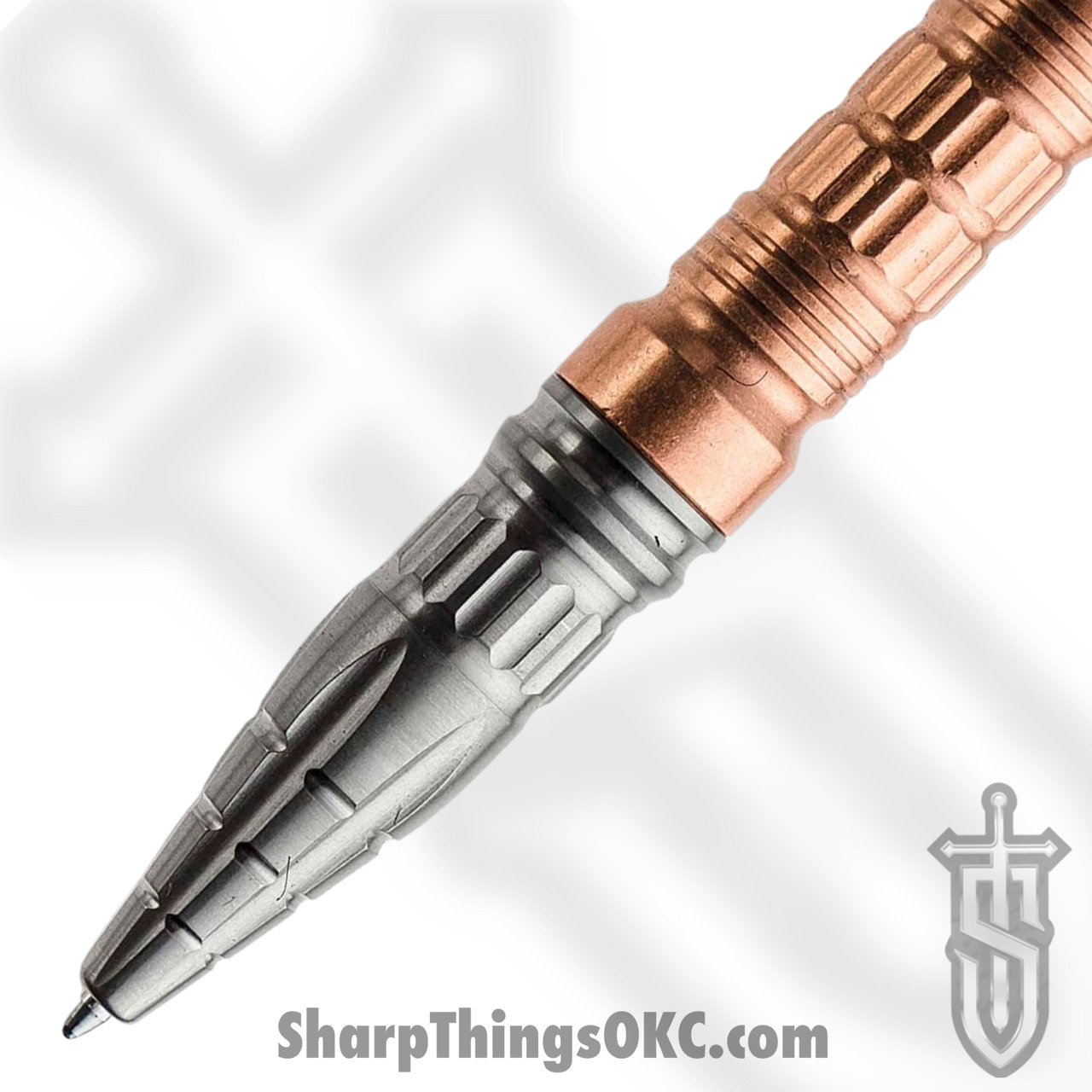 Heretic Knives - H038-TI/CU - Thoth Modular Pen - Titanium with Copper Extension - Black/Copper - Image 12