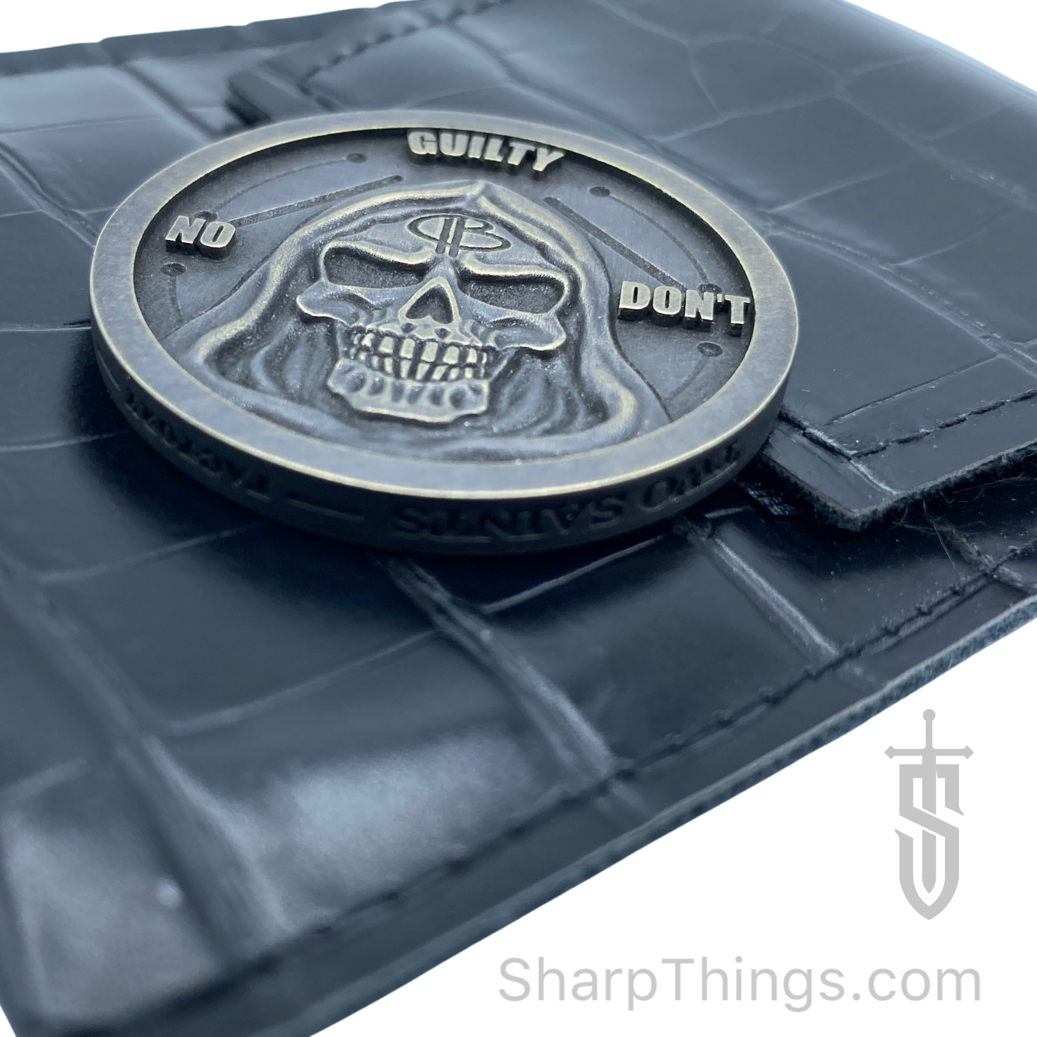 Heretic Knives - H000-6A-PUCF - Wraith - Automatic Knife - Elmax Coated Clip Point - 6061-T6 Aluminum/Fat Carbon Fiber - Black/Purple - Image 15