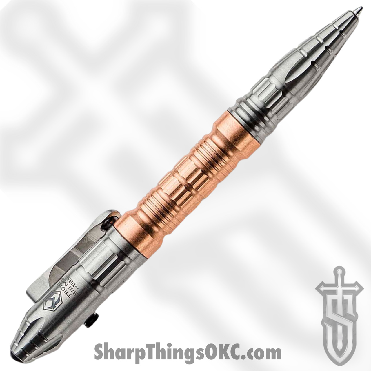 Heretic Knives - H038-TI/CU - Thoth Modular Pen - Titanium with Copper Extension - Black/Copper - Image 13