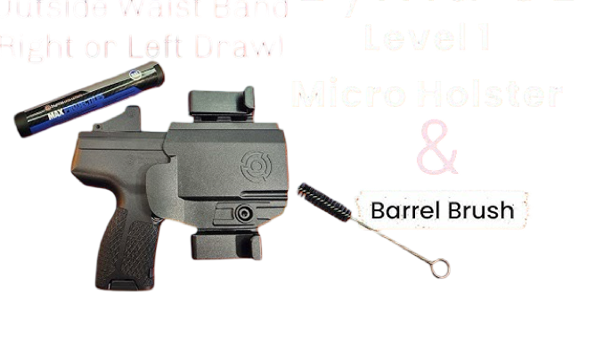 Byrna - BH61301 - Level 1 Micro Holster for Byrna CL - IWB/OWB - L/H or R/H - Polymer - Black - Image 6