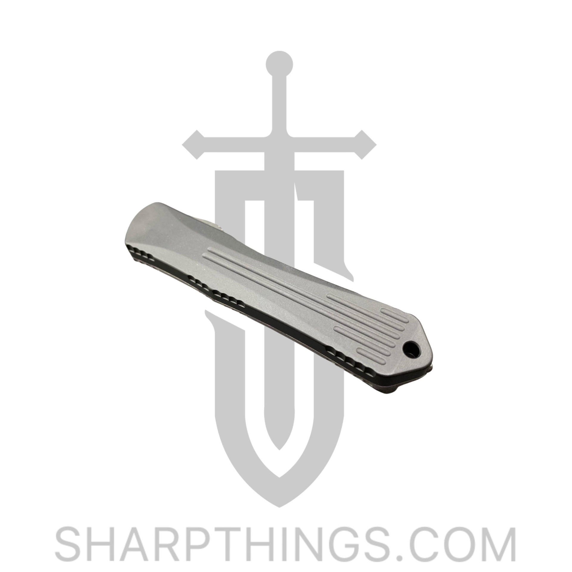 Heretic Knives - H022B-6A-PUCF - Manticore S - OTF Auto - Elmax Coated Bowie - Aluminum/Fat Carbon - Black/Purple - Image 8