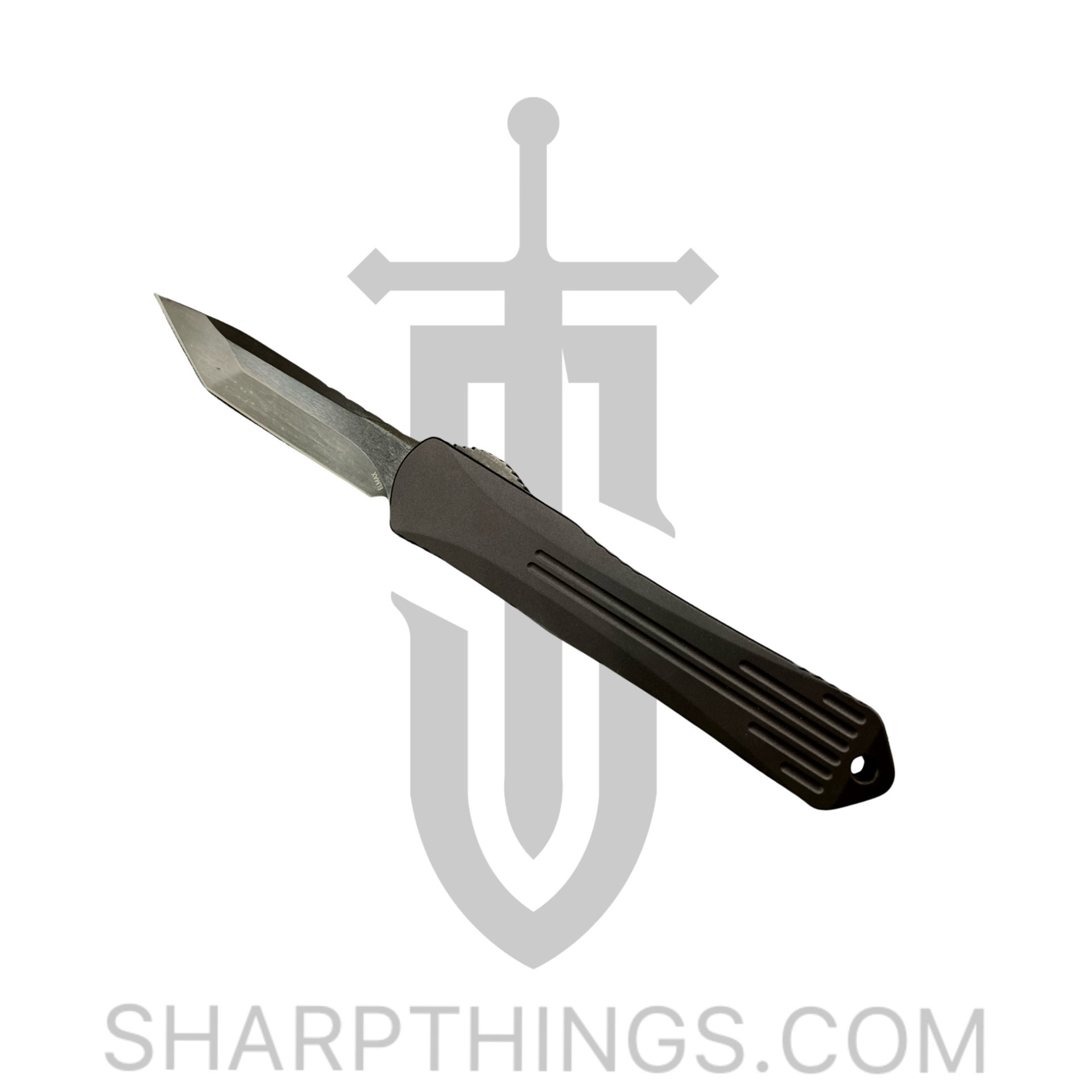 Heretic Knives - H023-6A-CF - Manticore S - OTF Auto - Elmax Coated Tanto - Carbon Fiber - Black - Image 6