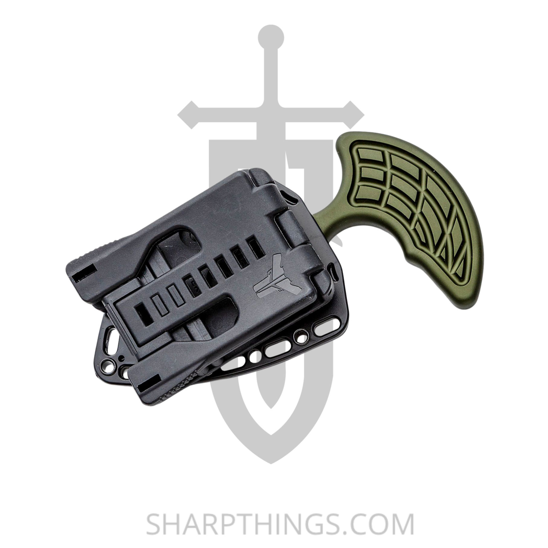 Heretic Knives - H050-5A-GRN - Sleight Modular Push Dagger - Fixed Blade Knife - CPM 20CV Coated Dagger - 6061-T6 Aluminum - Green - Image 6