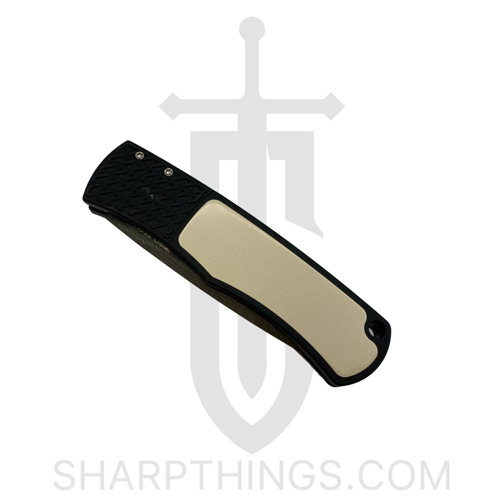 ProTech - BR1.51 - Whiskers - Automatic Knife - 154CM Coated Drop Point - Aluminum/Micarta - Black/White - Image 8