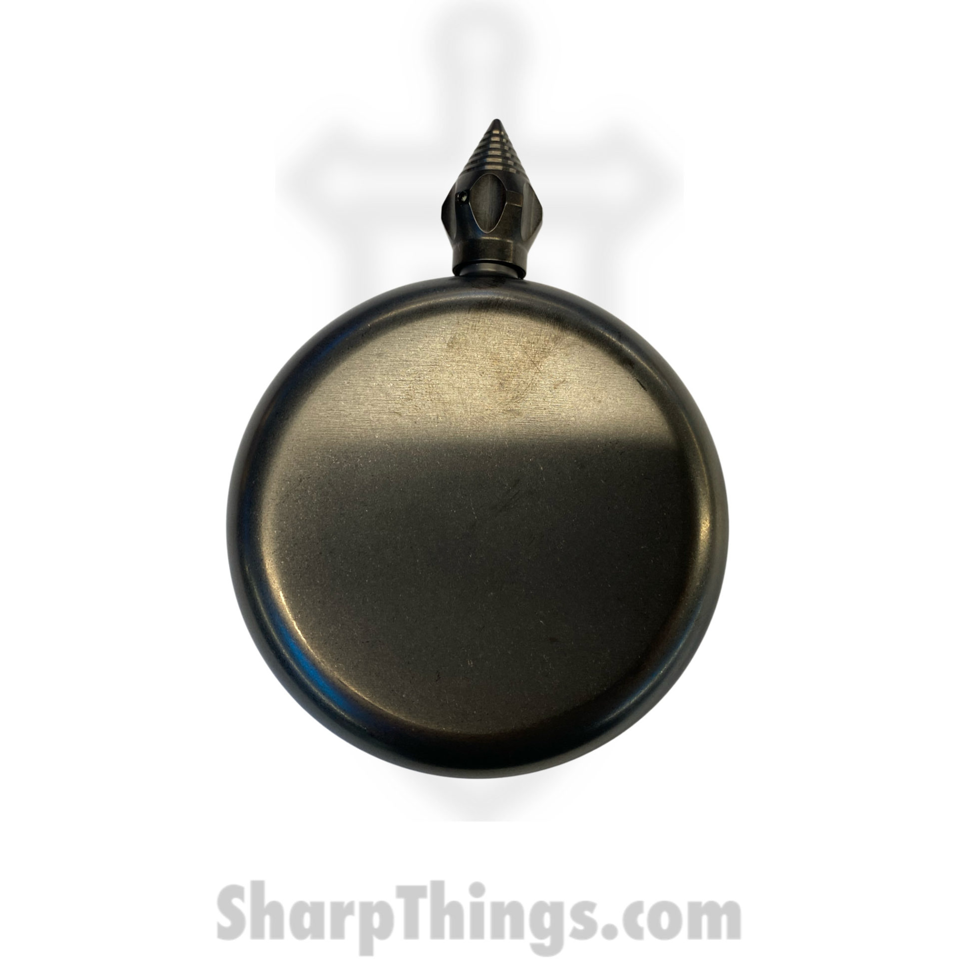 Microtech - 428-MCK-1 - Marfione Custom Blood & Iron Round Flask - Spike Cap with Tritium Inserts - DLC - Image 6