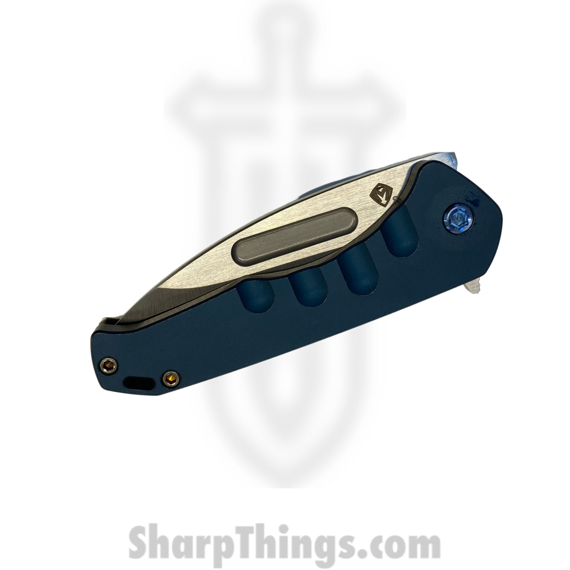 Medford Knife - MKFF206STD-44TM-T2C2-Q4 - Praetorian Swift FL Drop Point Flipper - S35VN - Blue - Image 8