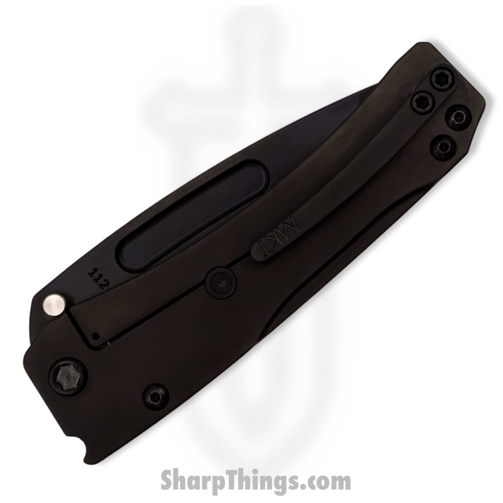 Medford Knife - MK201SPT-03PV-TPCP-Q4- Slim Midi Marauder Tanto Folding Knife - S35VN Aluminum - Galaxy Blue - Image 7