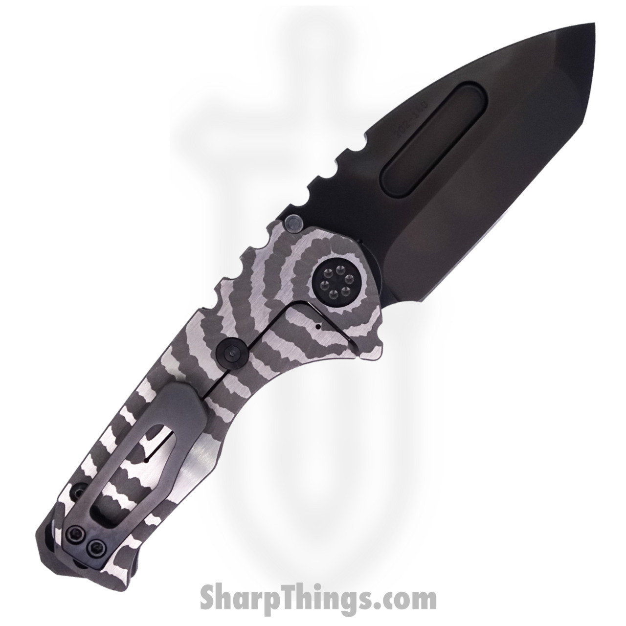 Medford Knife - MK029SPT-01TM-TPCP-BN - Praetorian Genesis "T" Tanto Folder - S35VN PVD - "Radial Tremors" - Image 10