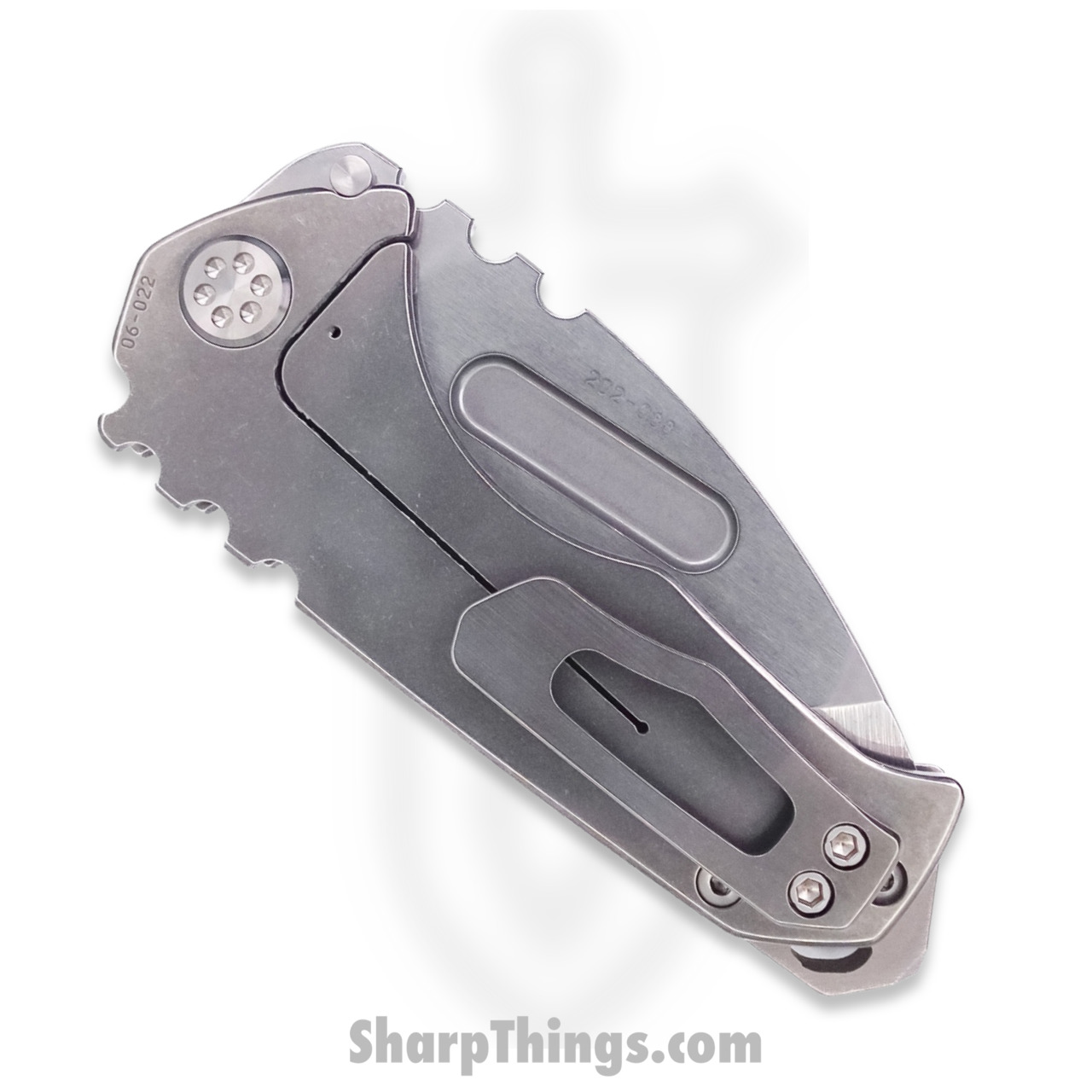 Medford Knife - MK029STT-01TM-TSCS-BN - Praetorian Genesis "T" Tanto Folder - Tumbled S35VN - Titanium - Image 8