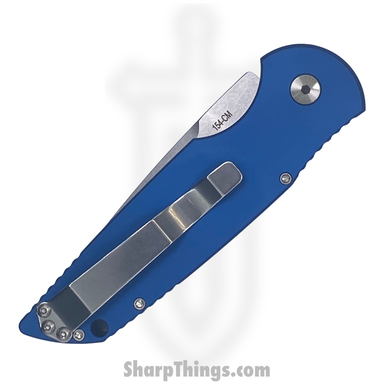 ProTech - TR-3 L-1 Blue - Tactical Response 3 Left Handed - Automatic Knife - 154CM Stonewash Drop Point - Aluminum - Blue - Image 8